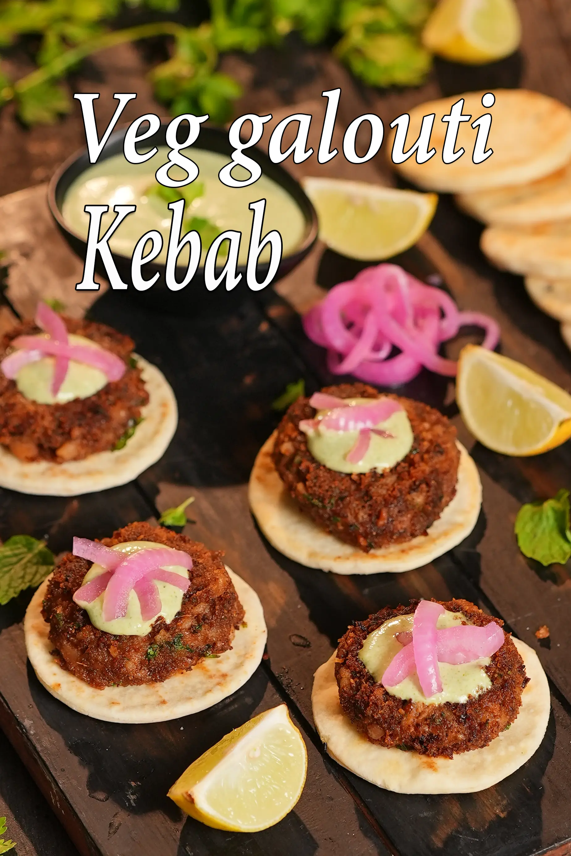 veg galouti kebab recipe | Lucknowi veg galouti kababs | rajma galouti kebab on crispy naan |