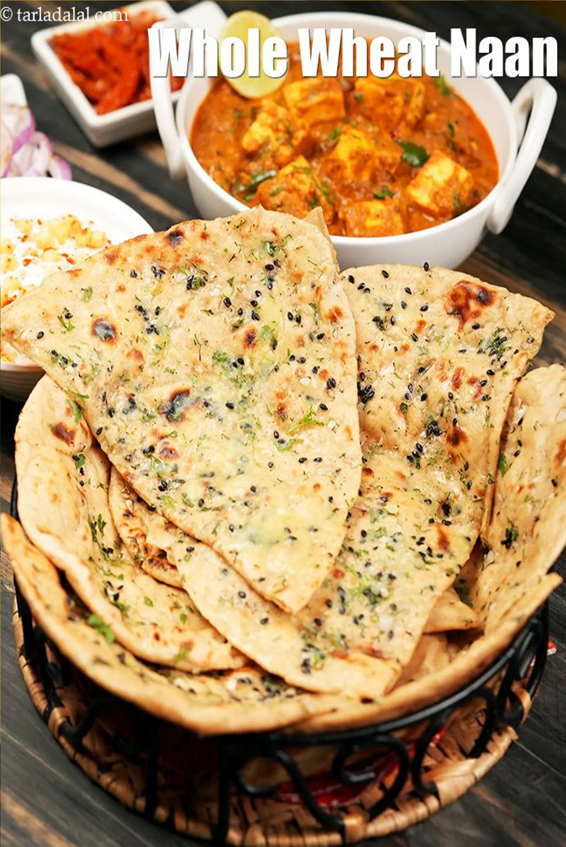 साबुत गेहूं नान रेसिपी | तवे पर साबुत गेहूं नान |  इंस्टेंट होल व्हीट नान  | whole wheat naan recipe in Hindi  | 