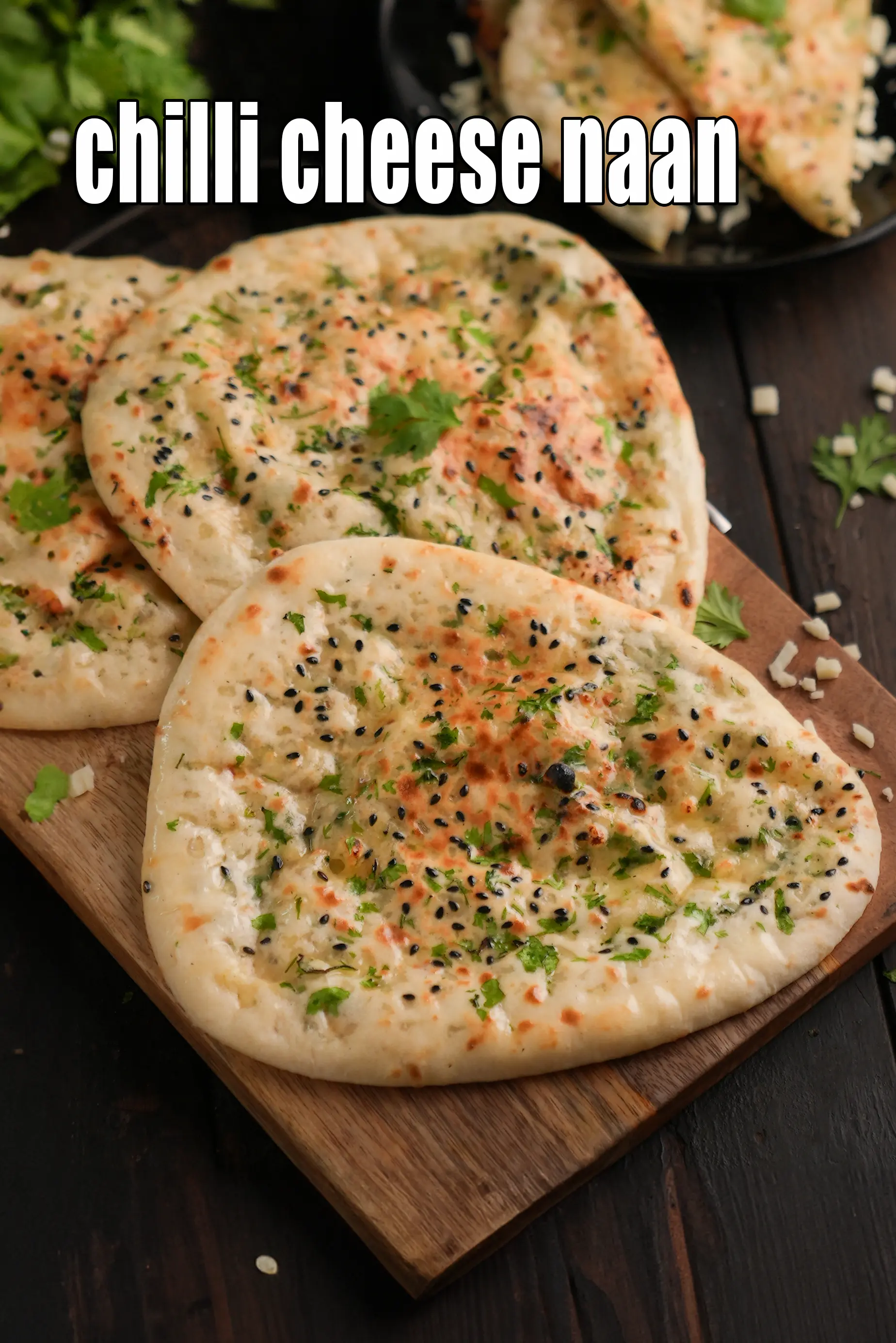 chilli cheese naan recipe | cheese naan on tava without tandoor | cheese stuffed naan without yeast |