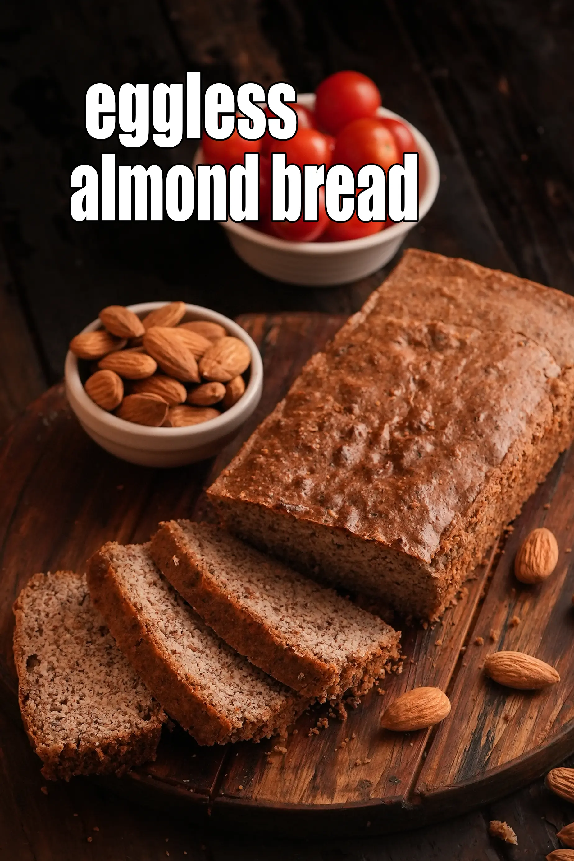homemade almond bread without eggs | keto almond bread | eggless Indian almond bread | low carb almond bread |