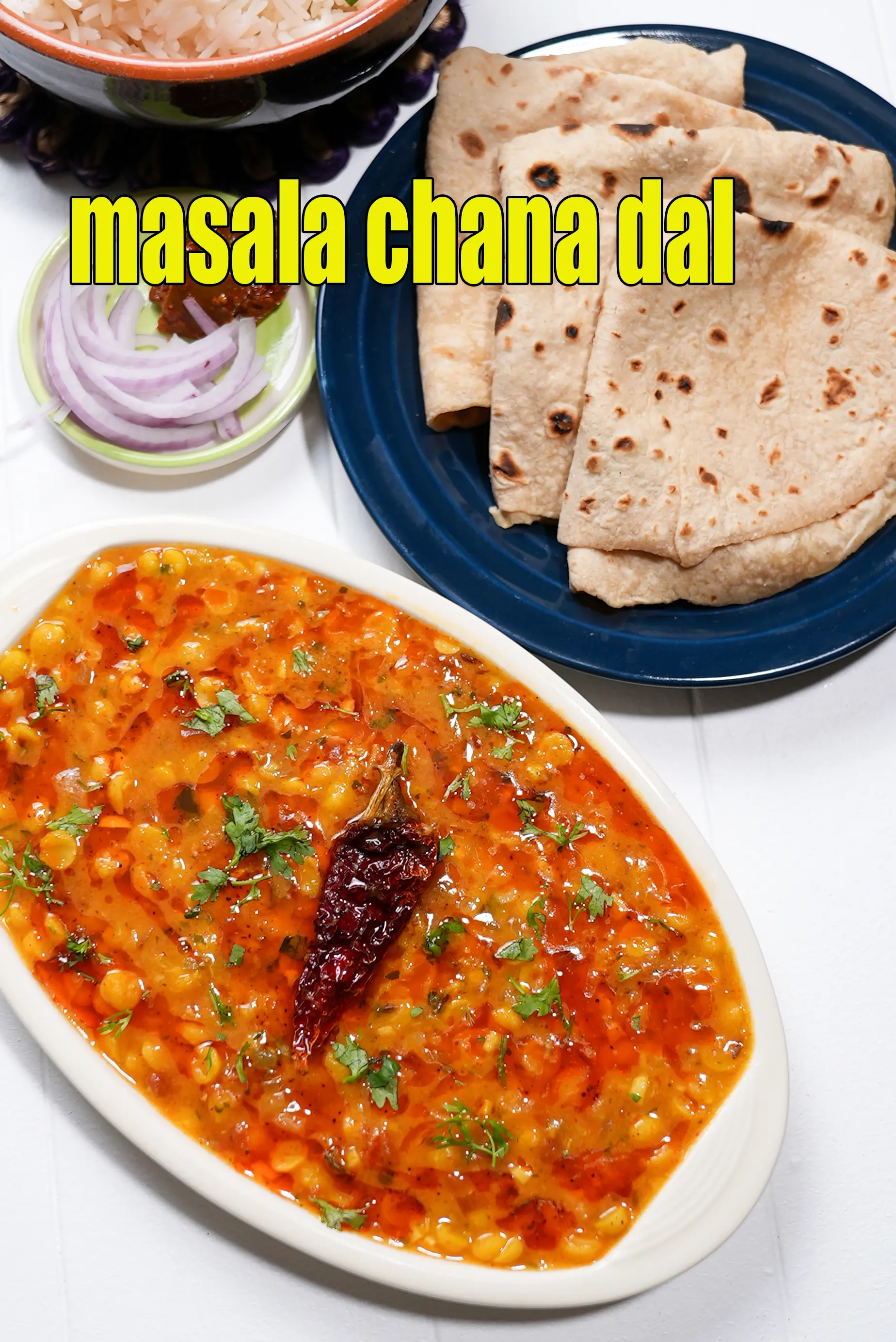 मसाला चना दाल रेसिपी | ढाबा स्टाइल चना दाल फ्राई | चना दाल तड़का |  masala chana dal recipe in Hindi | 