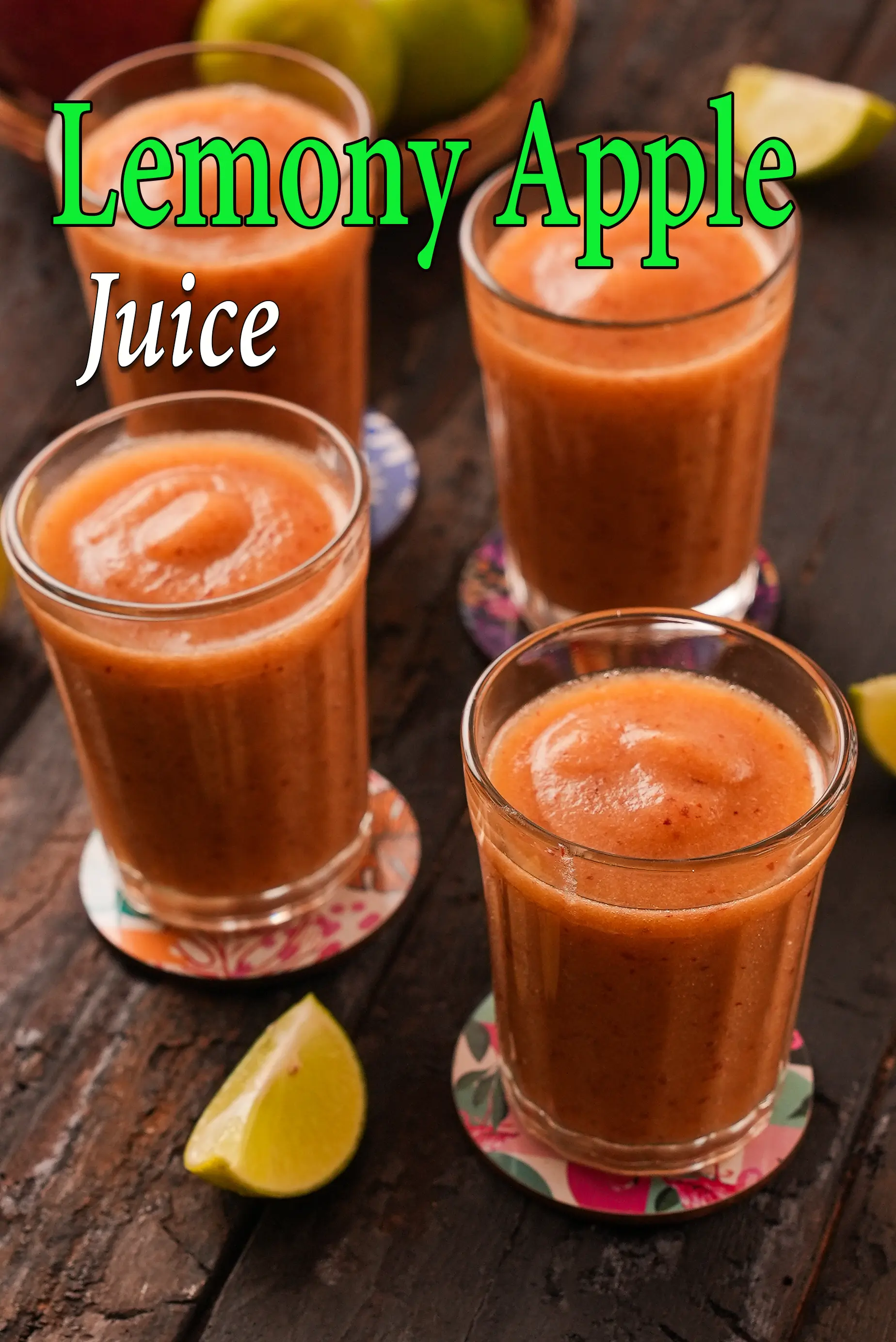 lemon apple juice recipe | lemon and apple juice benefits | healthy apple lemon cooler | how to make apple and lemon juice |