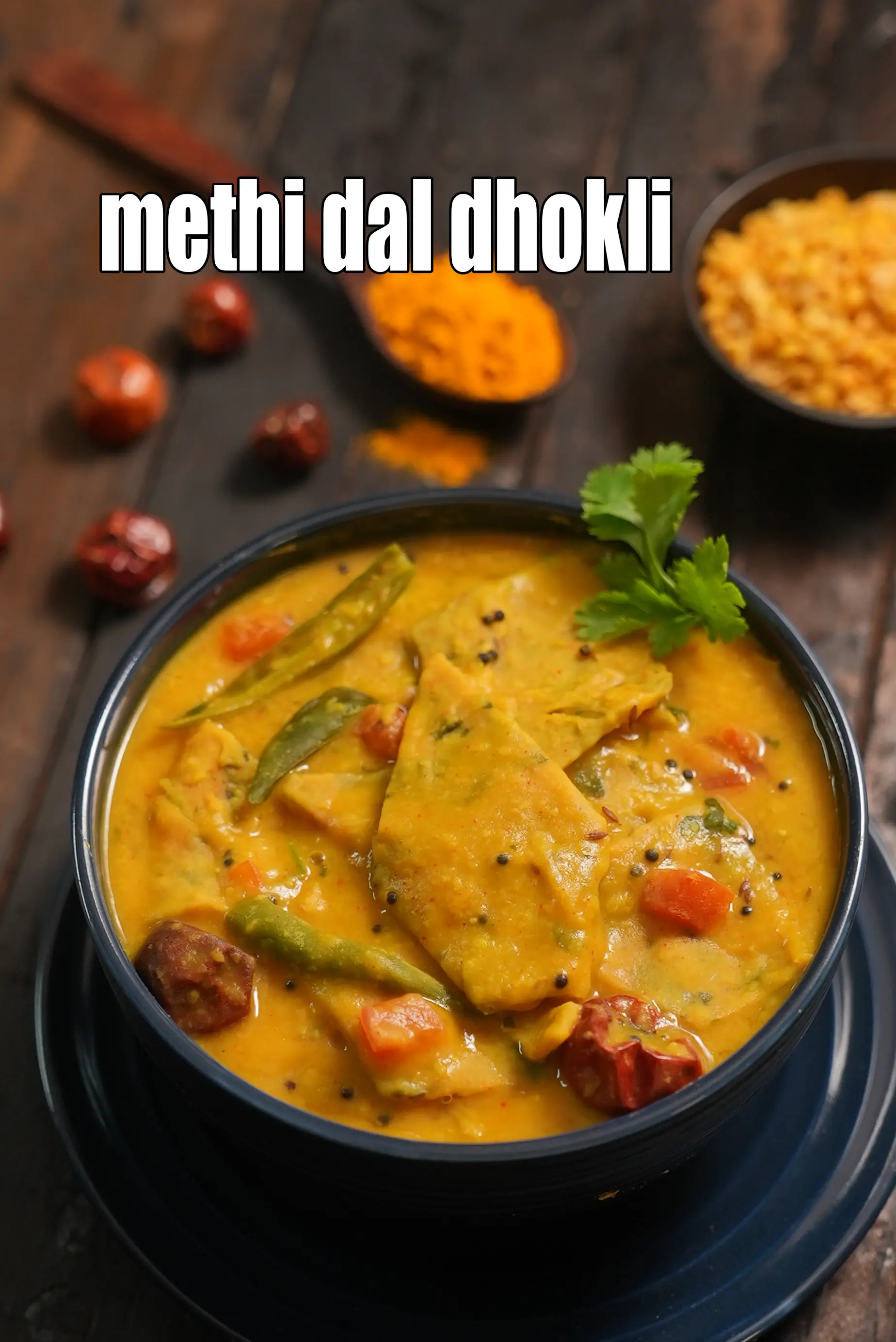 methi dal dhokli recipe | Gujarati methi dal dhokli | healthy methi dhokli |