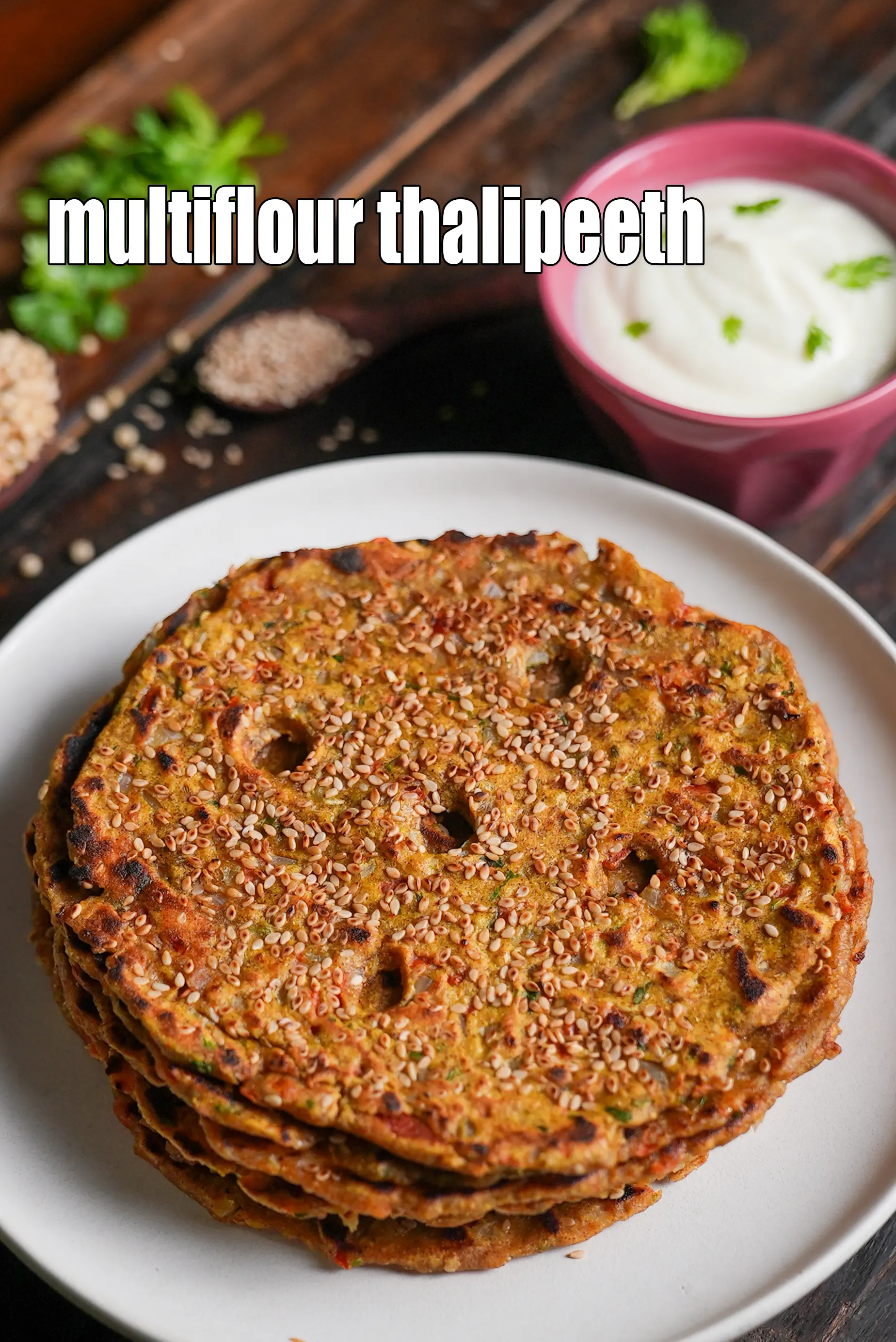 multiflour thalipeeth recipe | healthy multigrain thalipeeth | quick mutliflour dhapate |