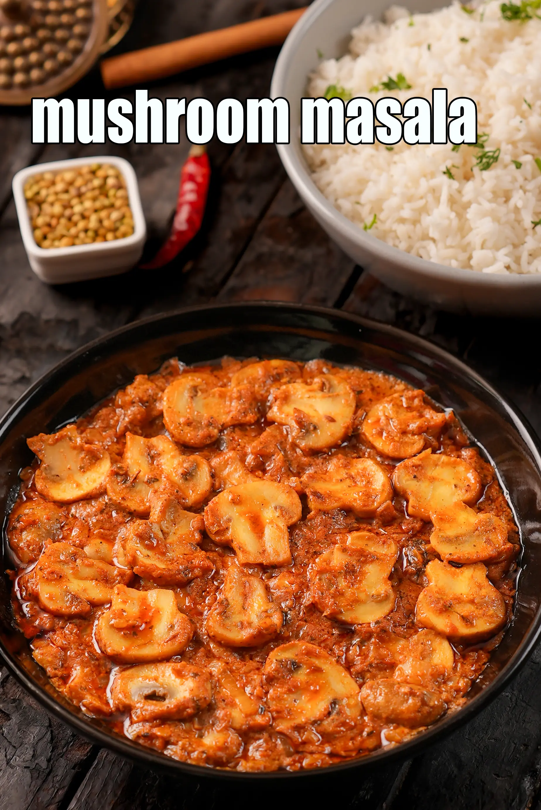 mushroom masala recipe | restaurant style mushroom masala | spicy mushroom sabzi |