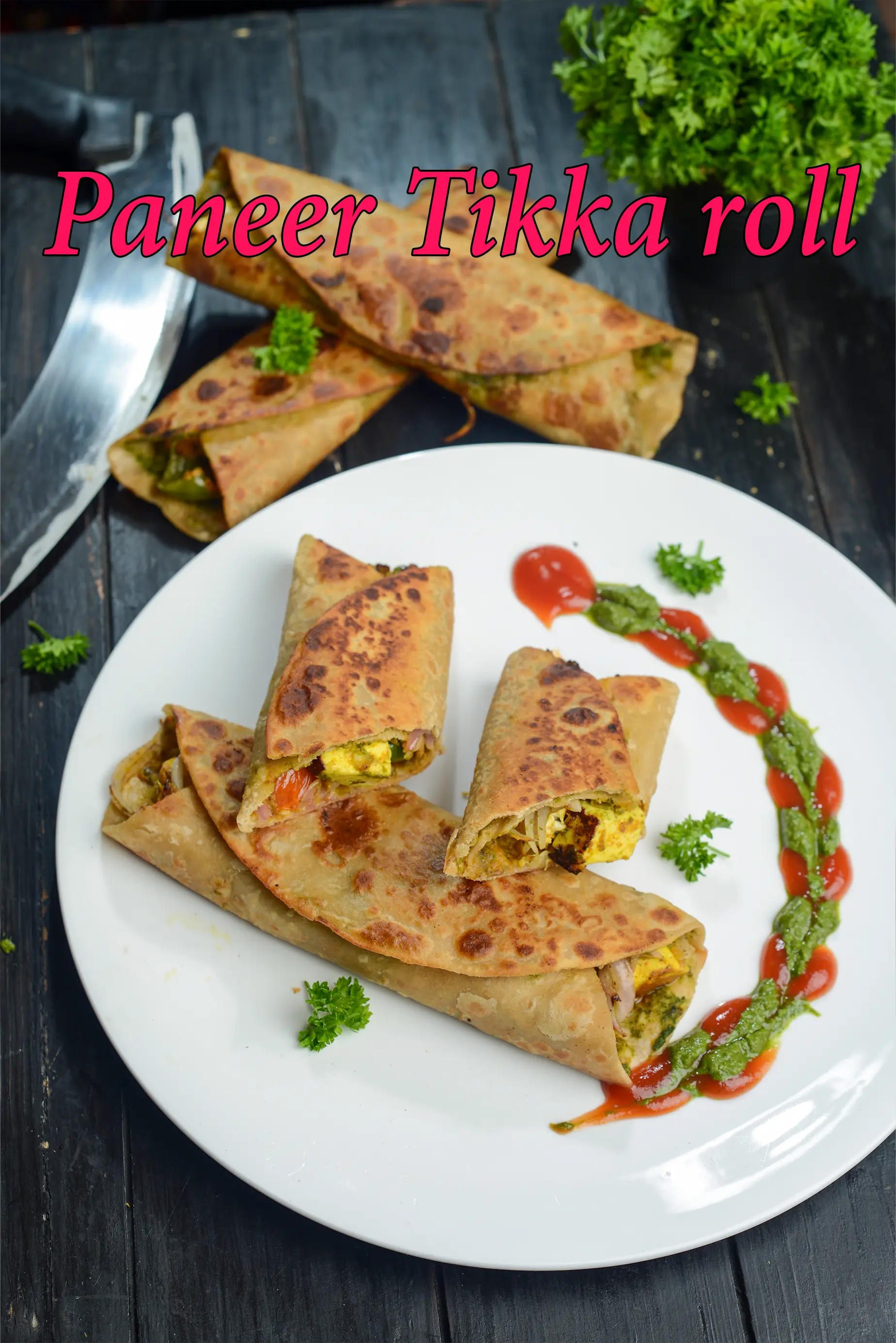 paneer tikka roll recipe | paneer tikka frankie recipe | paneer roll recipe | paneer wrap |