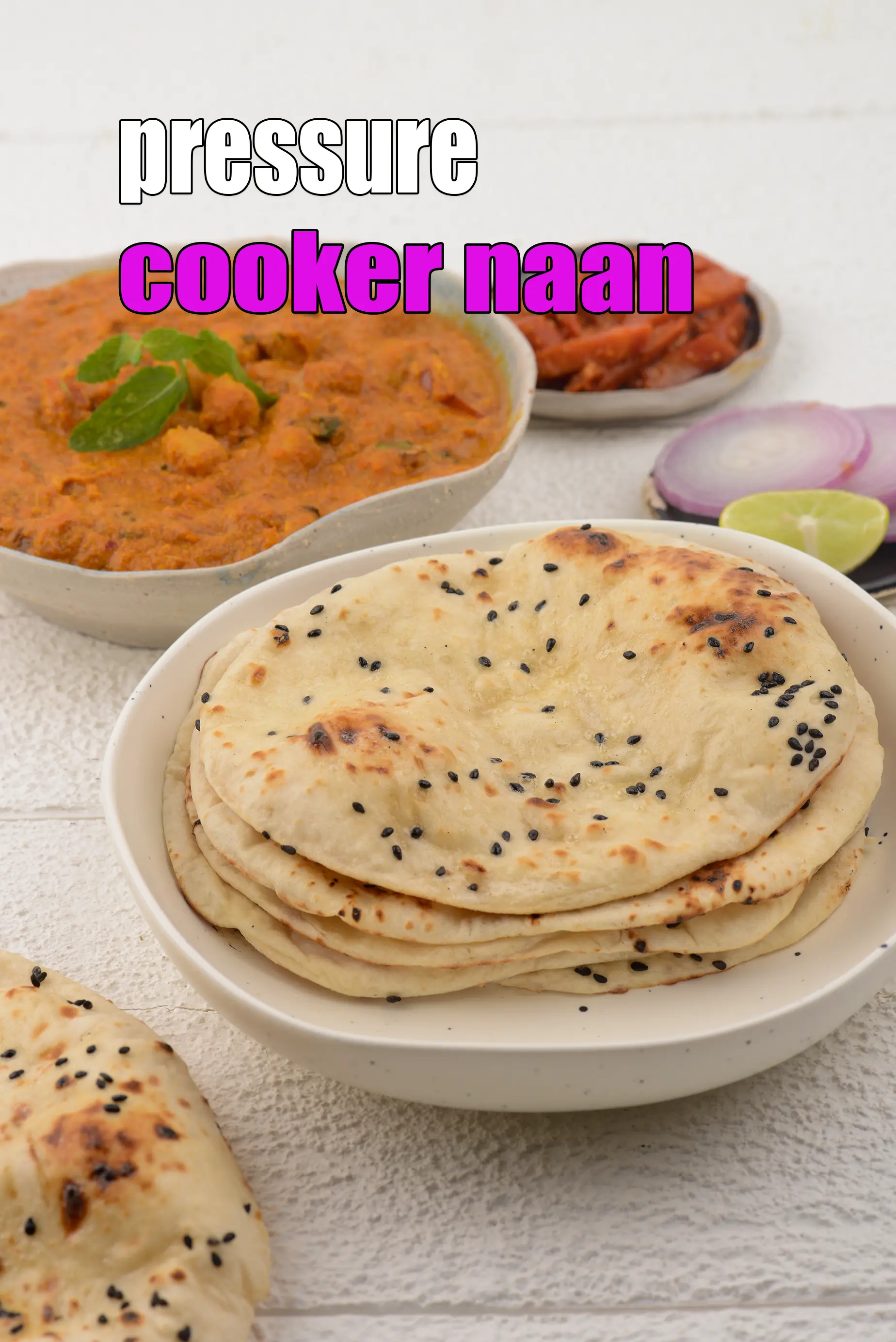 pressure cooker naan recipe | naan without tandoor oven | Indian butter naan in cooker | naan with yeast |