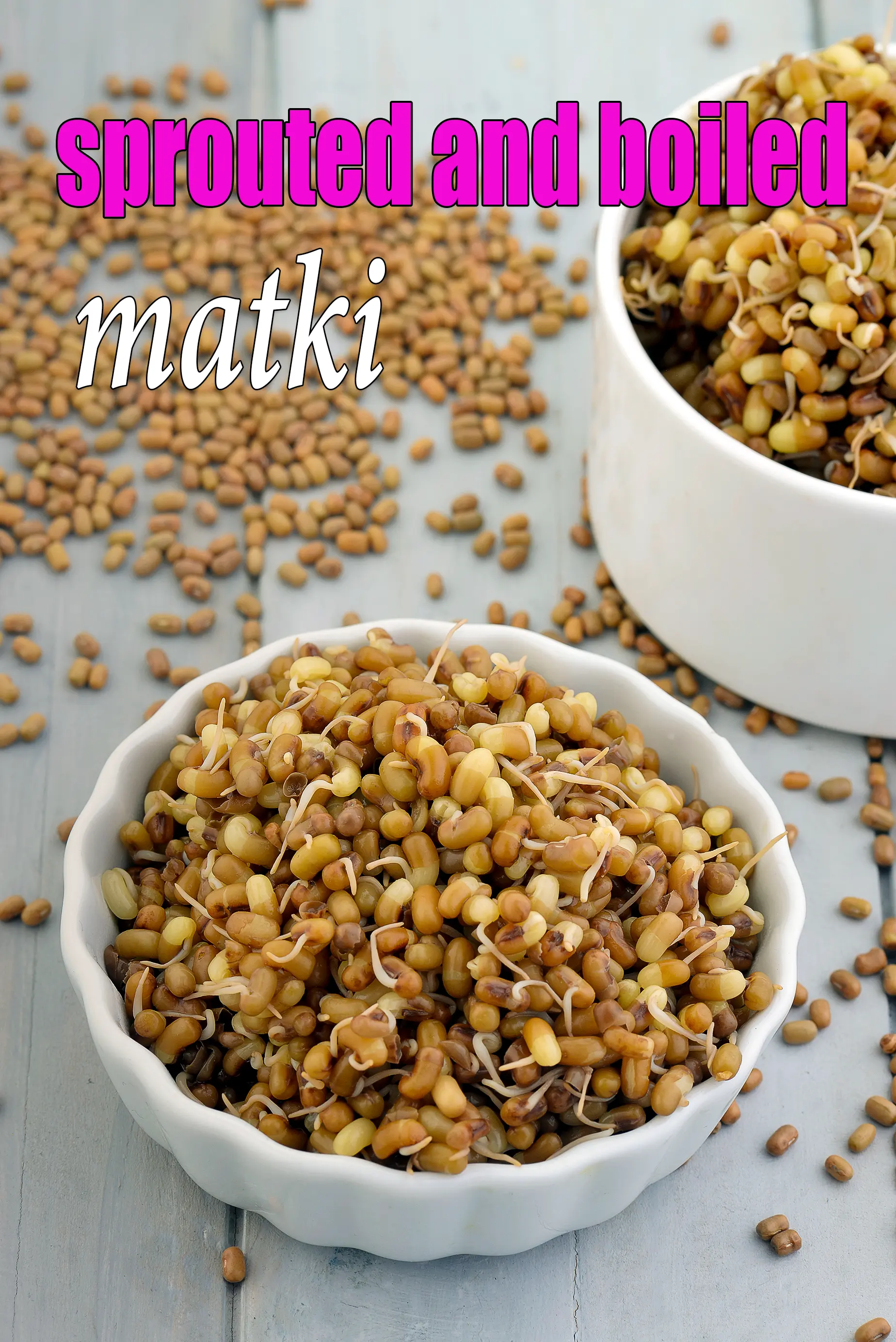 sprouted and boiled matki recipe | boiled matki sprouts for kidney, fatty liver, diabetes, kidney stone, blood pressure | how to sprout matki |