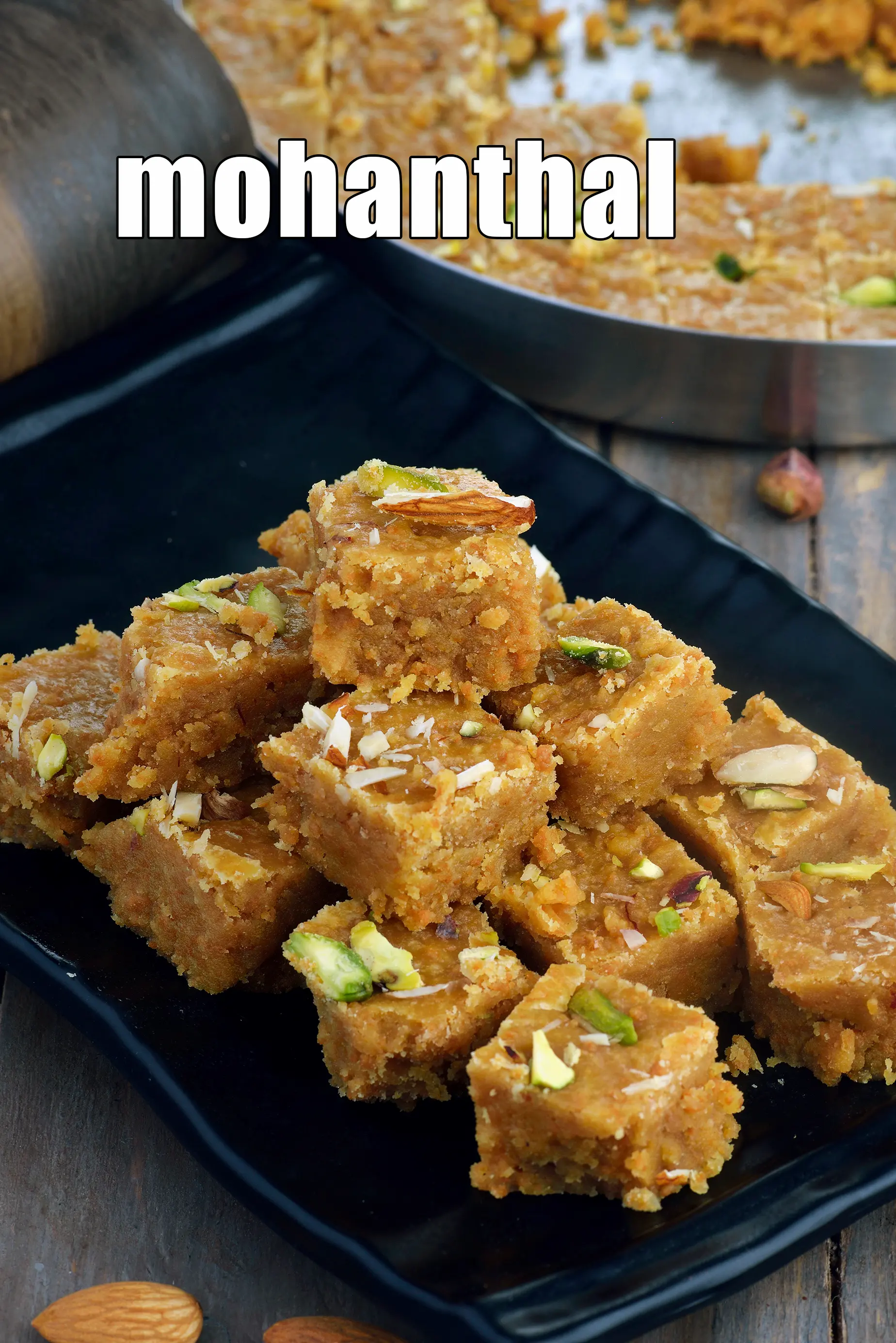 Mohanthal recipe | traditional Gujarati mohanthal | Rajasthani mohanthal |