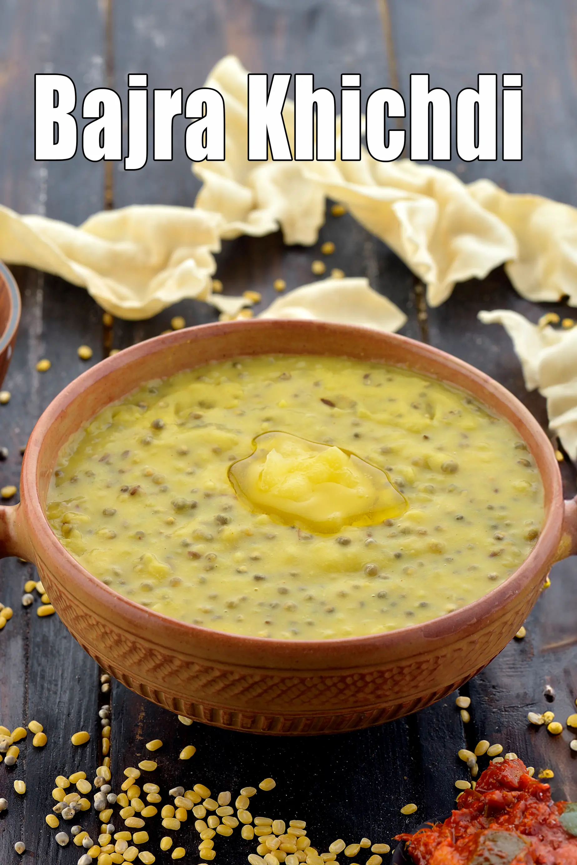 bajra khichdi recipe | Rajasthani bajra khichdi | healthy black millet Indian khichdi |