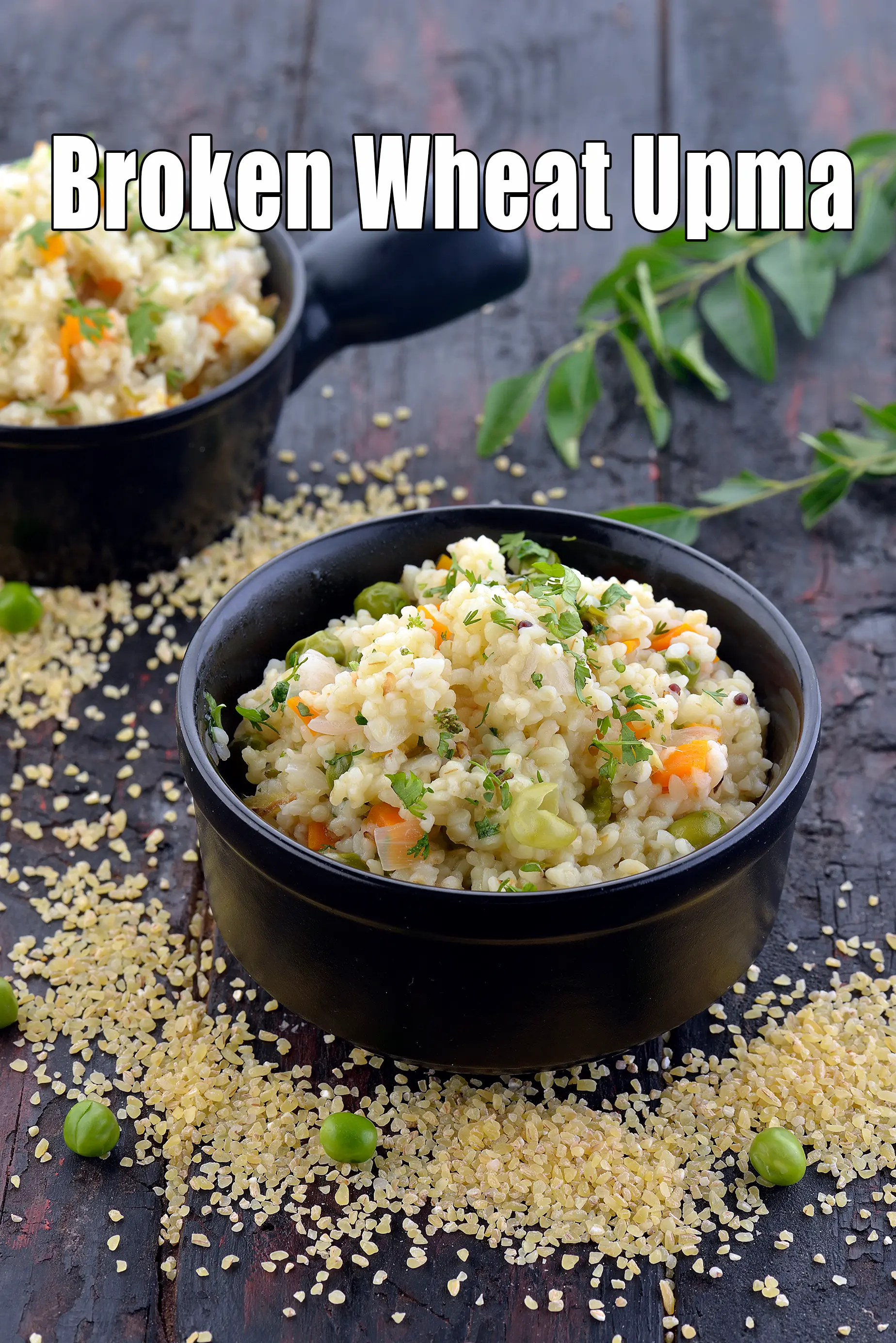 broken wheat upma recipe | healthy dalia upma | godi upma |