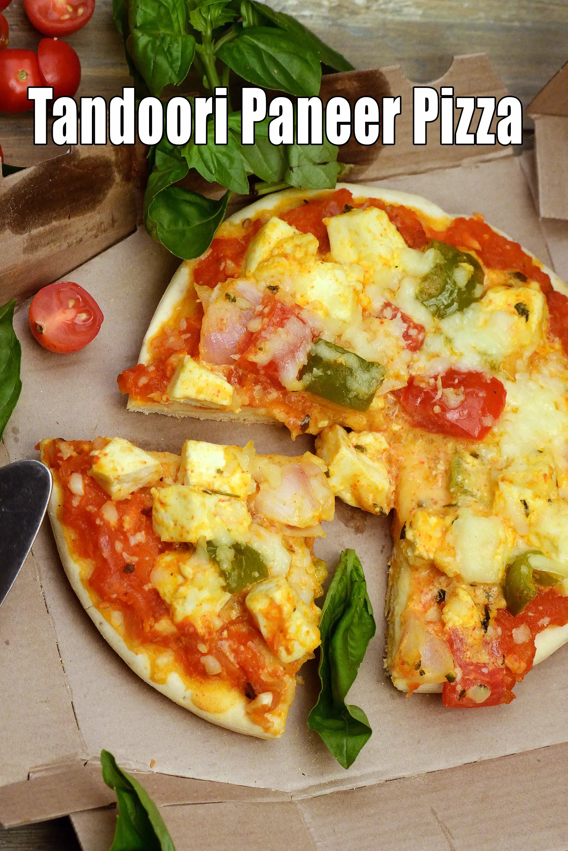 tandoori paneer pizza recipe | paneer tikka pizza | Indian style paneer pizza |