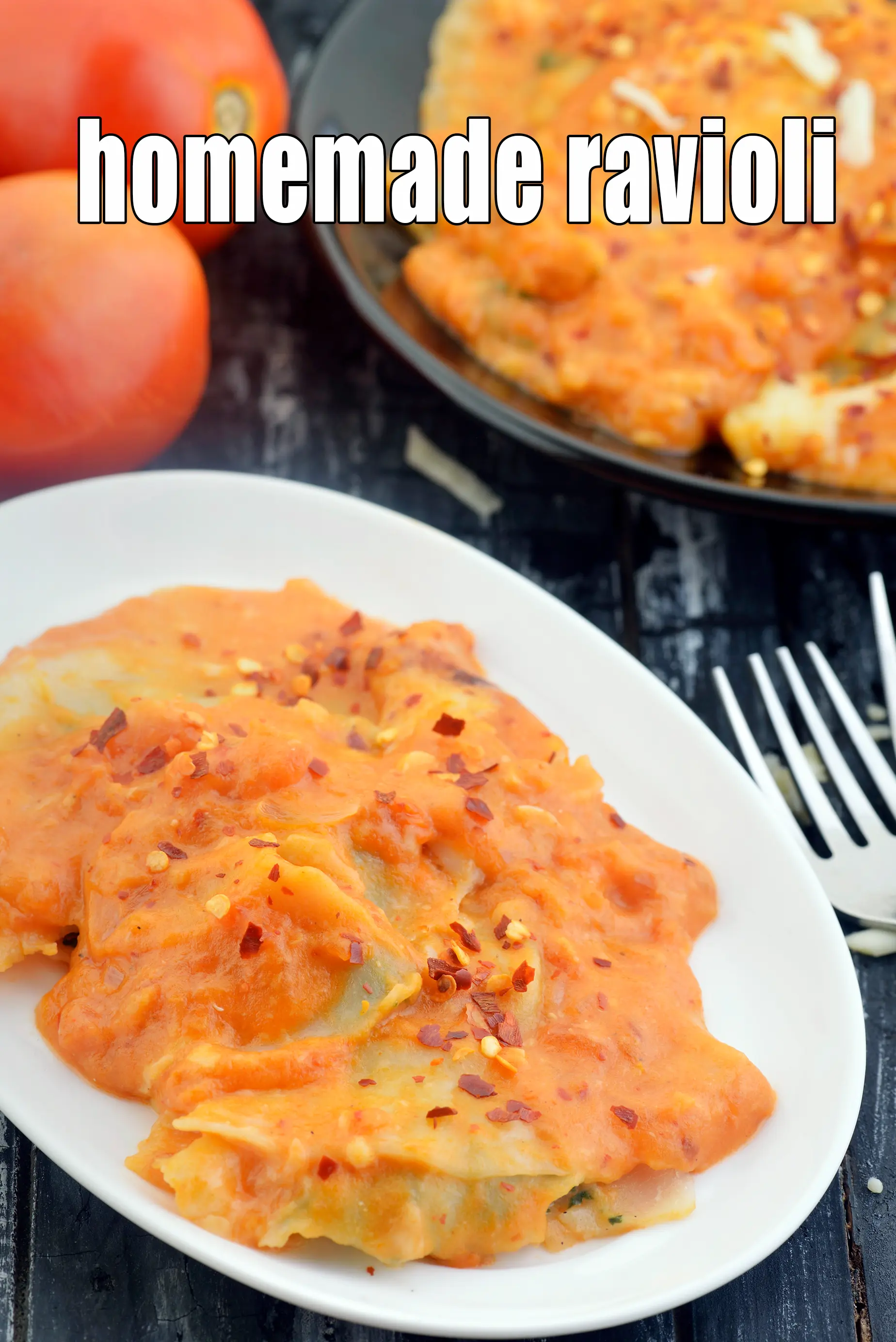Ravioli, Veg Ravioli in Pink Sauce recipe, Vegetarian Recipes