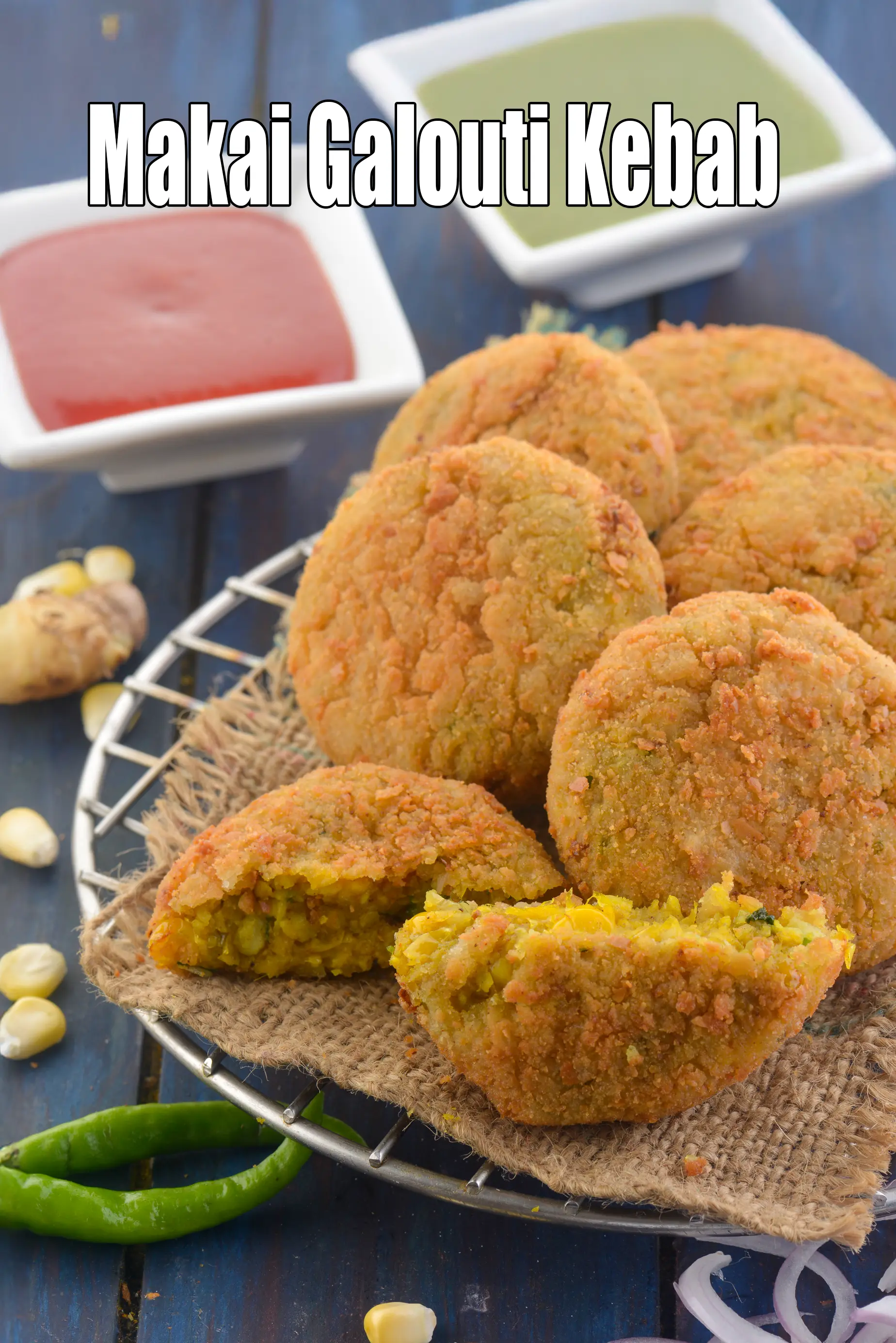 makai galouti kebab recipe | sweet corn galouti kebab | Punjabi corn galouti kebab |