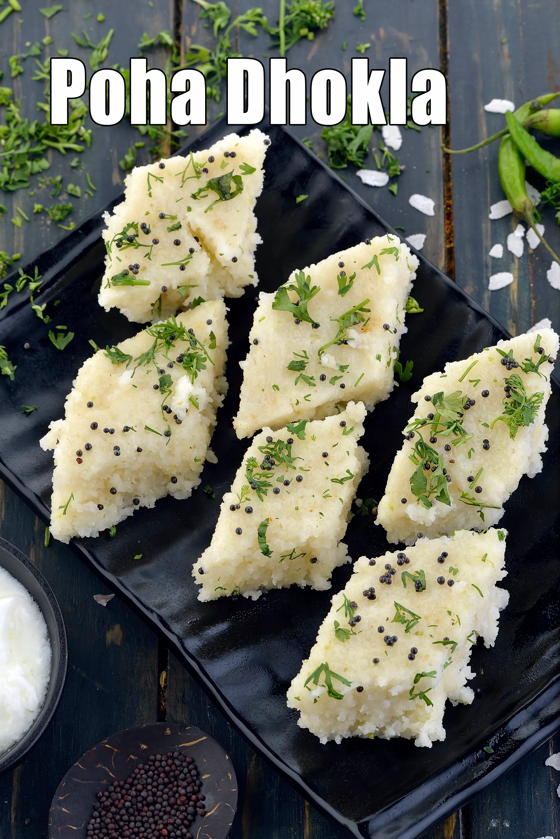 poha dhokla recipe | quick poha dhokla | instant poha dhokla |