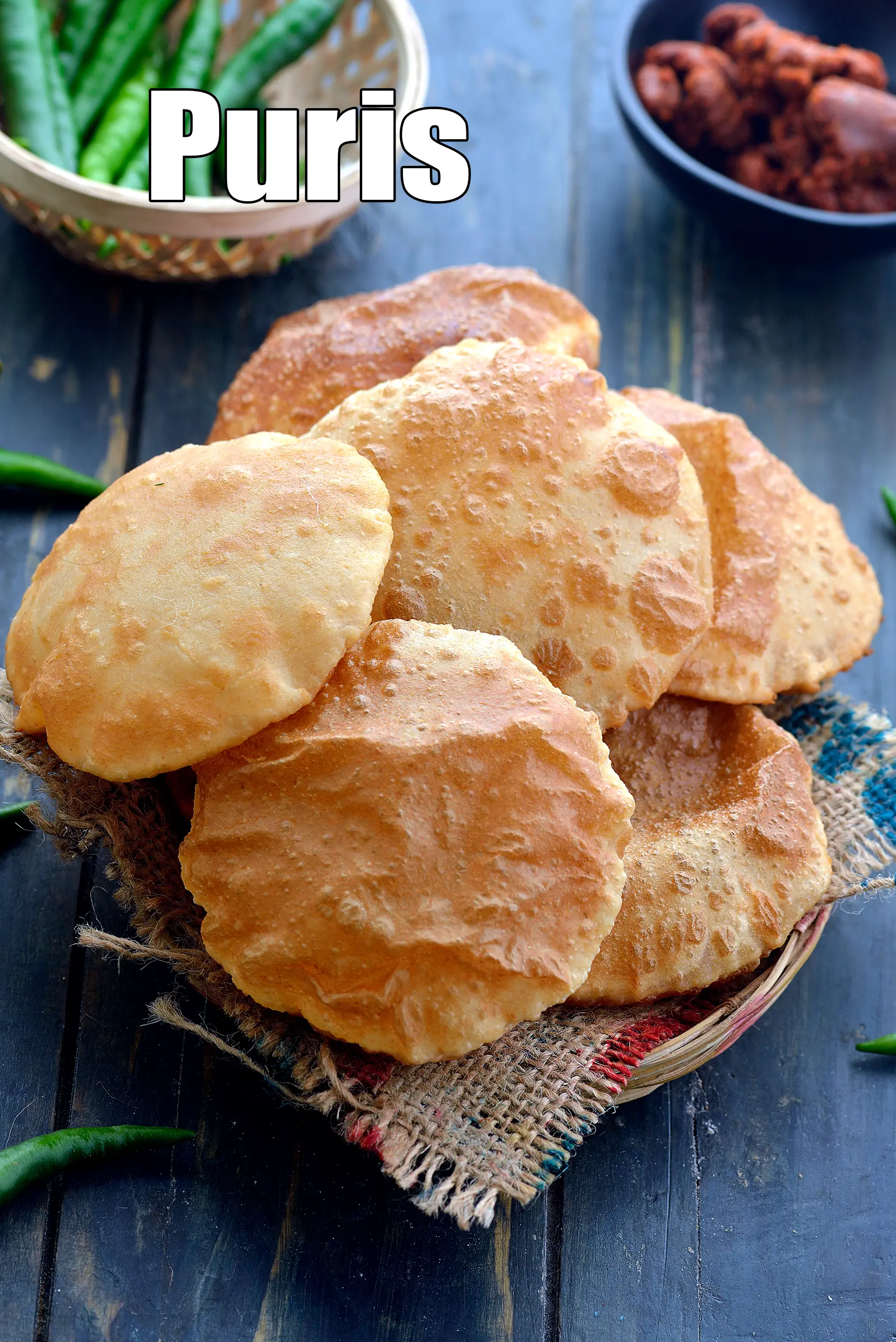 Puris recipe ( How To Make Pooris ), poori | puri | plain puri