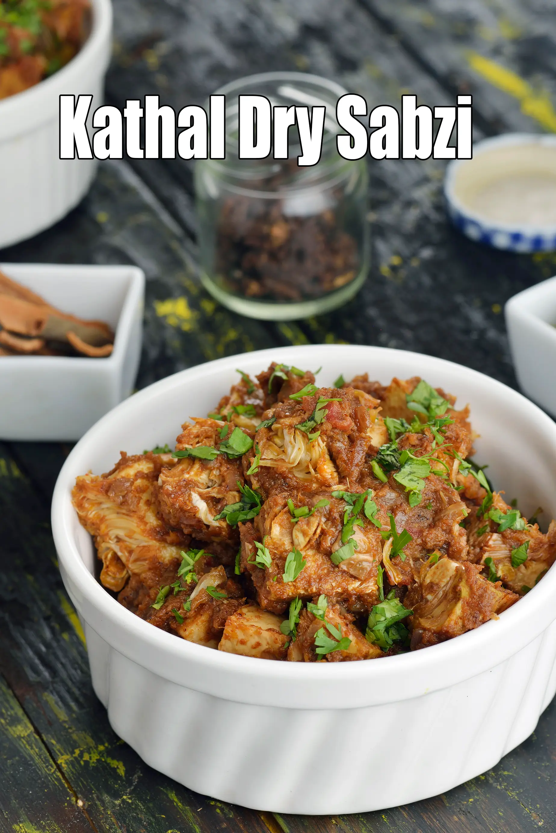 kathal dry sabzi recipe | kathal ki sabzi | Maharashtrian jackfruit sabzi |