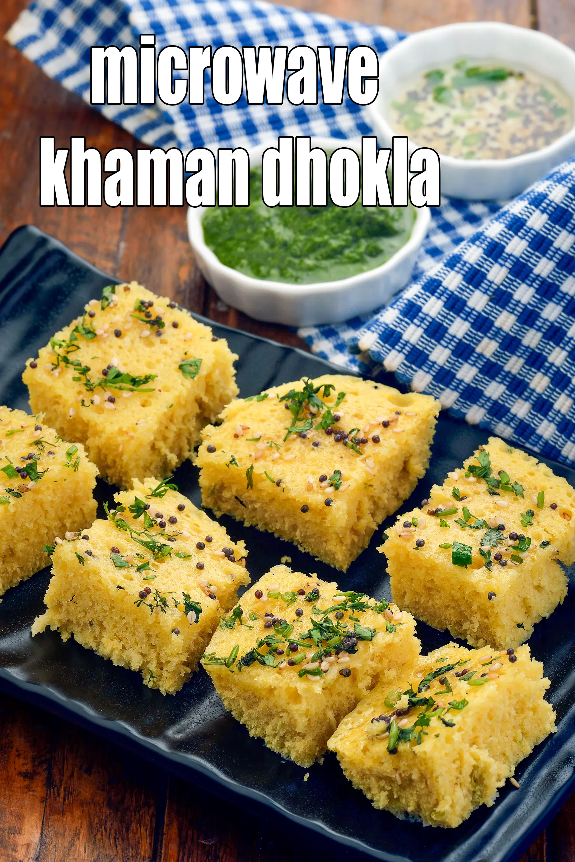microwave khaman dhokla recipe | instant khaman dhokla | quick Gujarati besan dhokla |