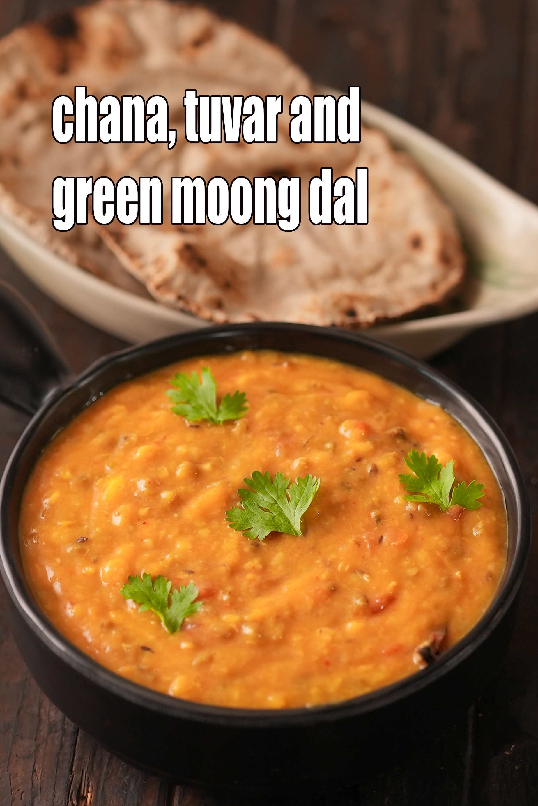 chana, tuvar and green moong dal | trevati dal | mixed dal with vegetablesÂ | healthy Indian dal |