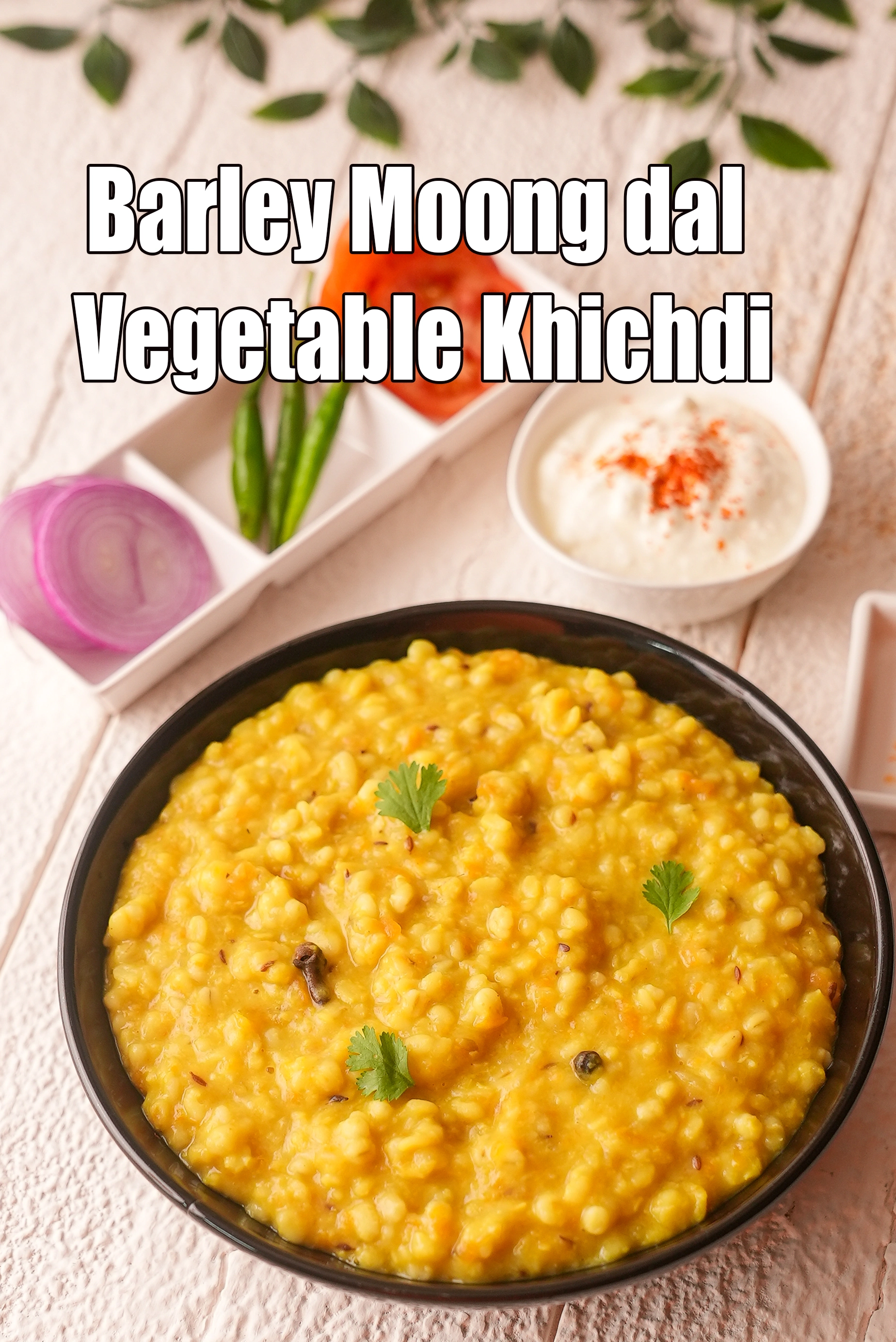 barley moong dal vegetable khichdi recipe | jau dal vegetable khichdi | healthy barley khichdi with vegetables |
