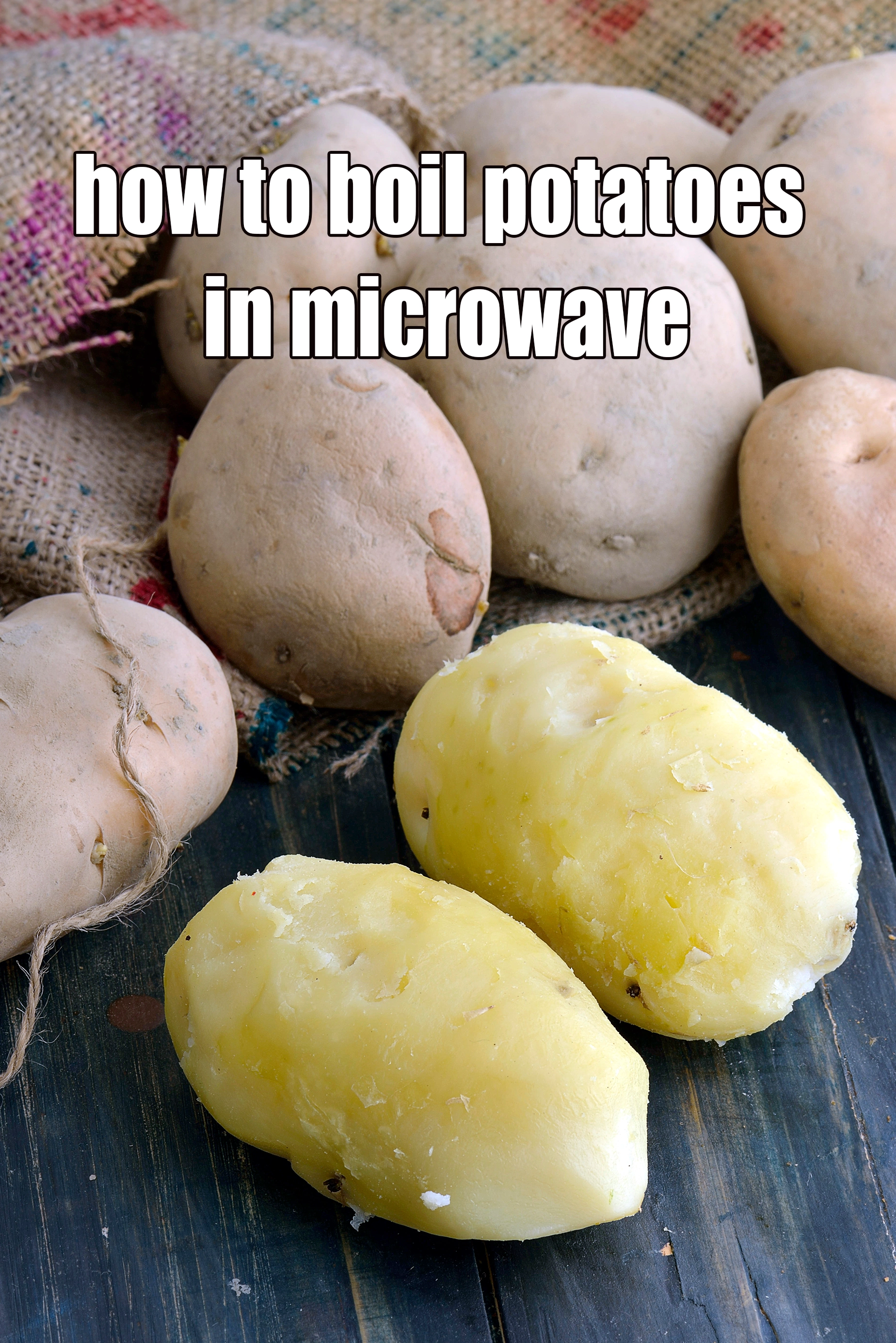 how to boil potatoes in a microwave recipe | easy way to boil aloo in microwave |