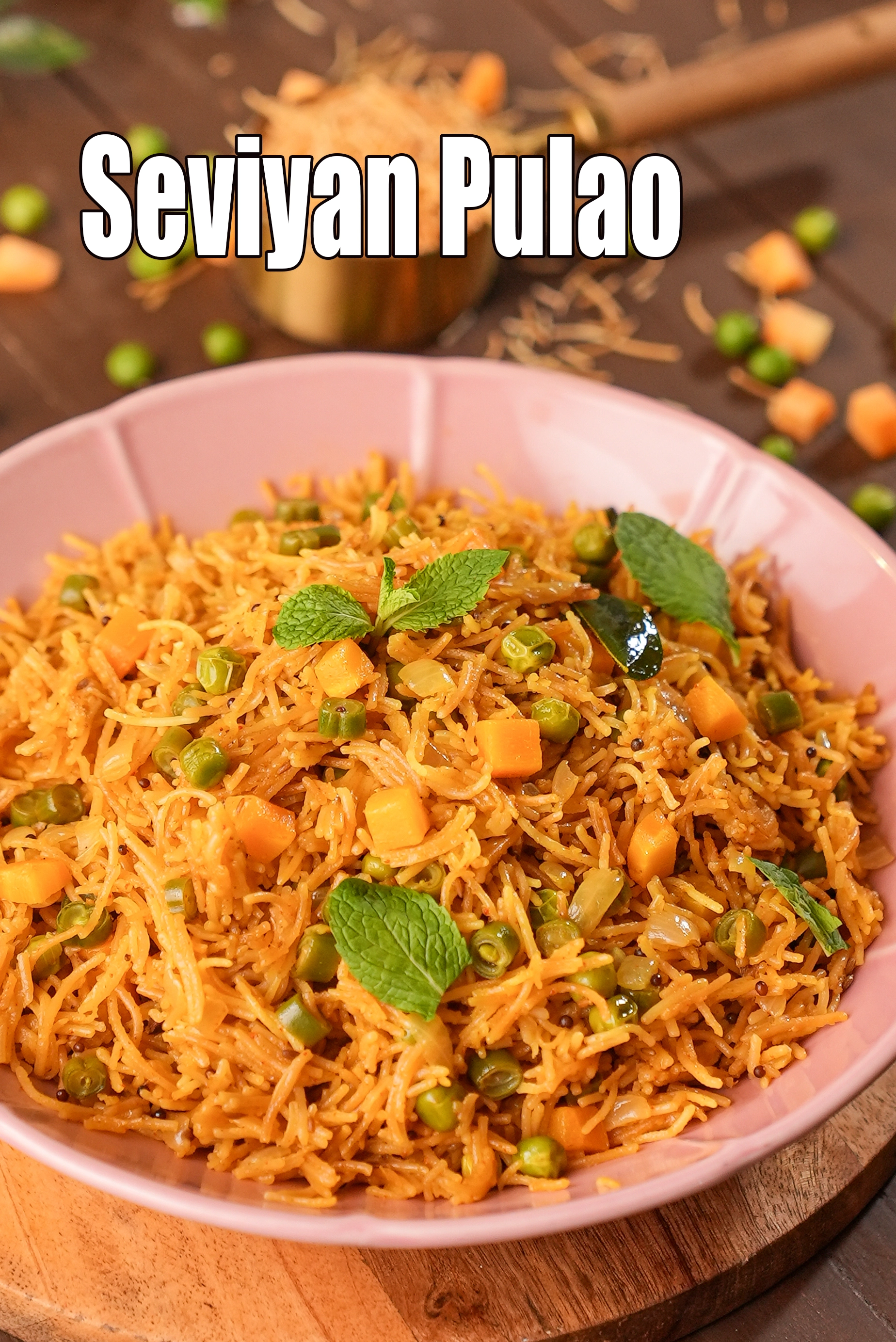 seviyan pulao recipe | semiya pulao | vermicelli pulao for breakfast and lunch box treat | sevai pulao | shavige pulav |