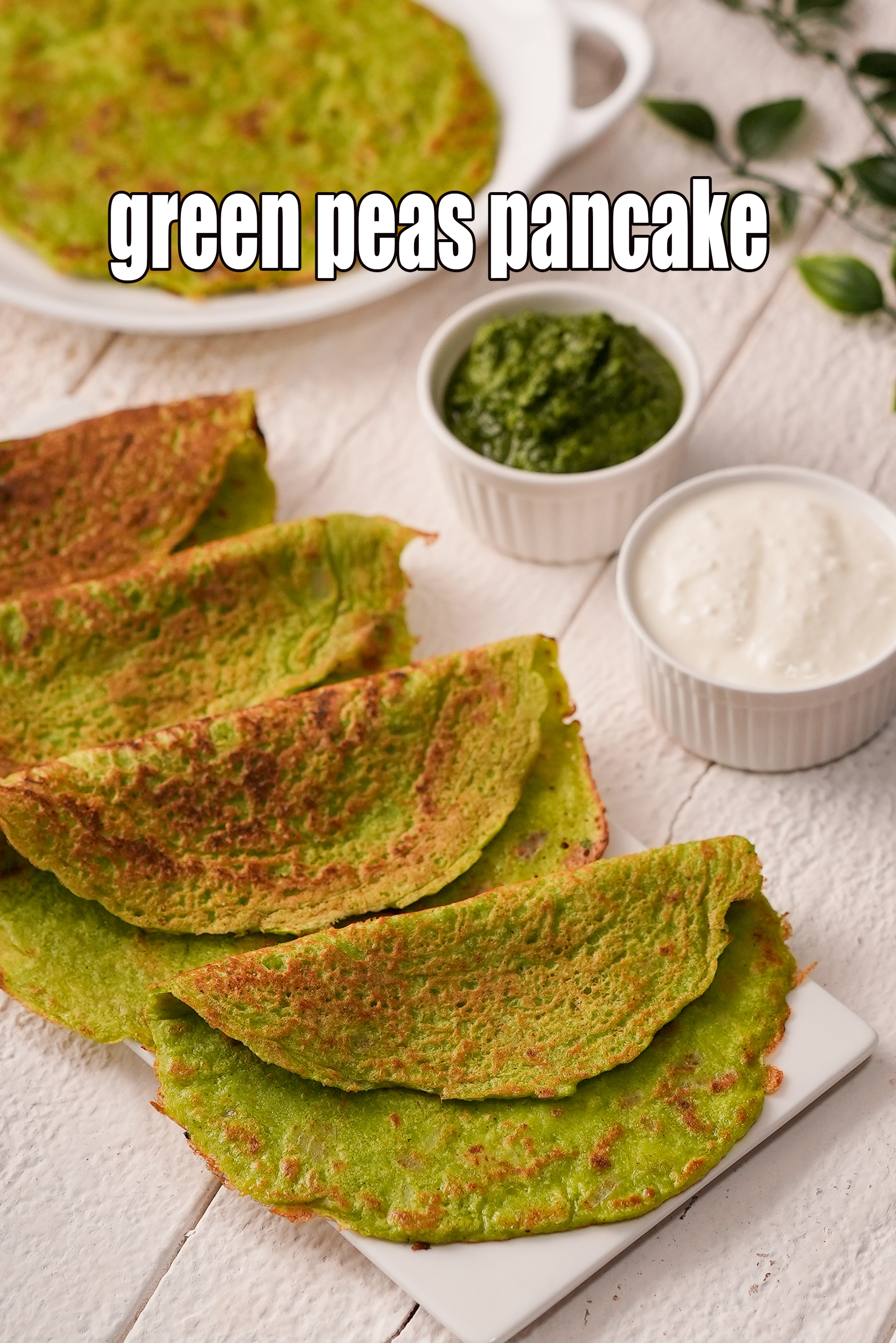 green peas pancake recipe | green peas cheela with moong dal | healthy green peas Indian pancake |