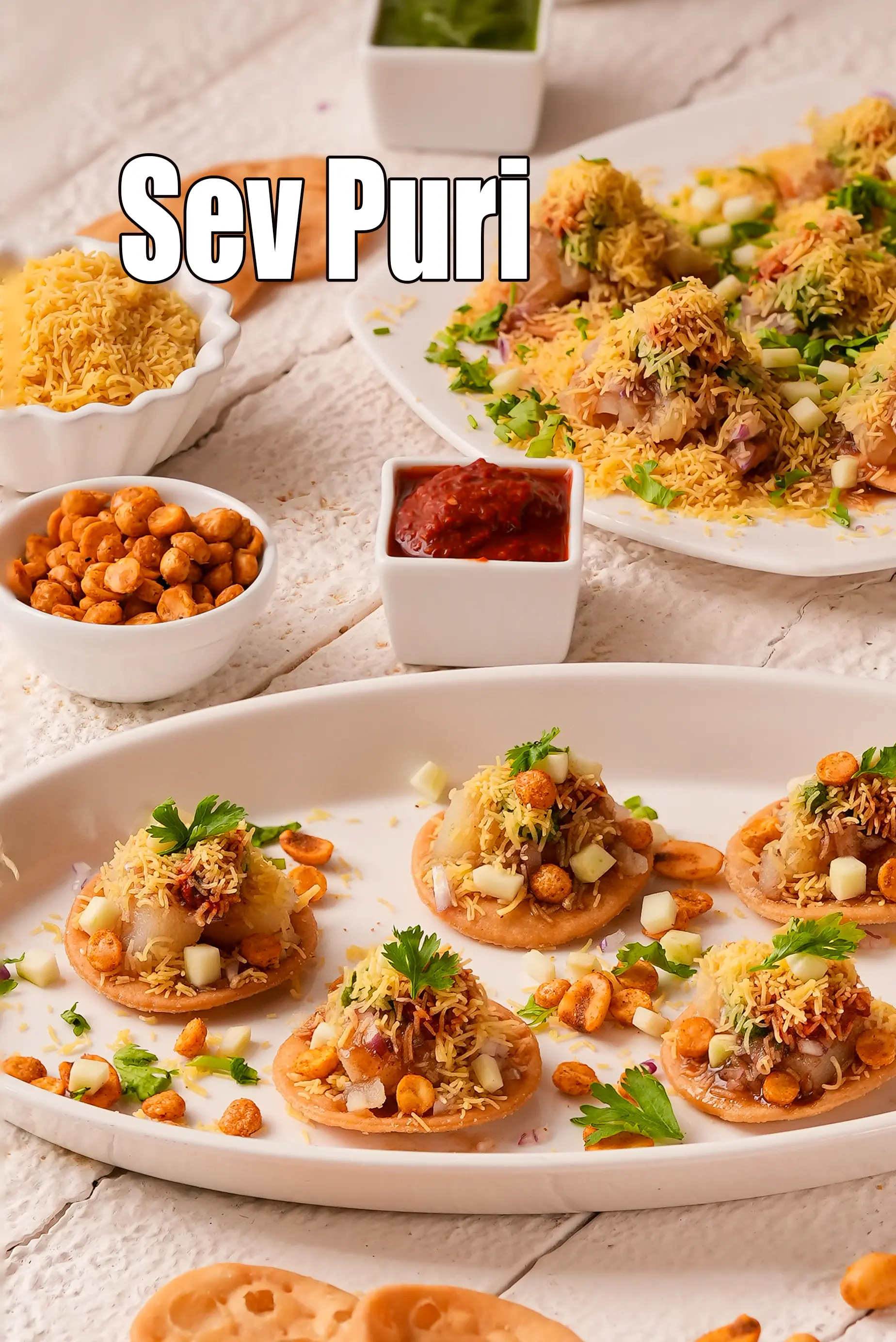 sev puri recipe | sev poori chaat | mumbai sev puri
