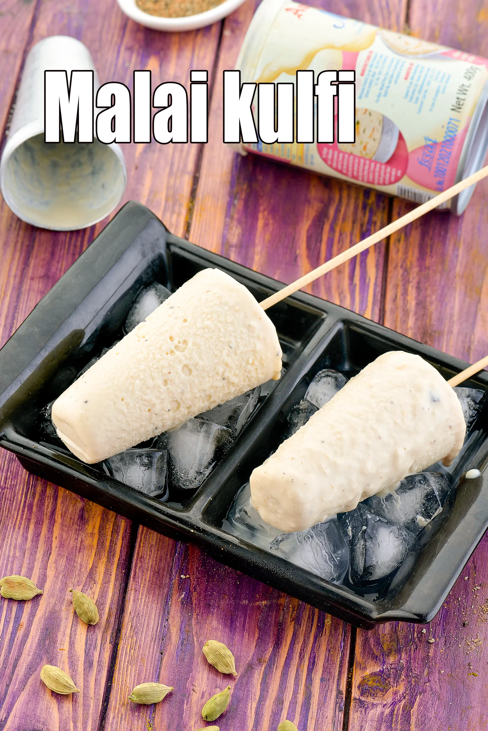 malai kulfi recipe | malai kulfi with condensed milk | eggless Indian malai kulfi |