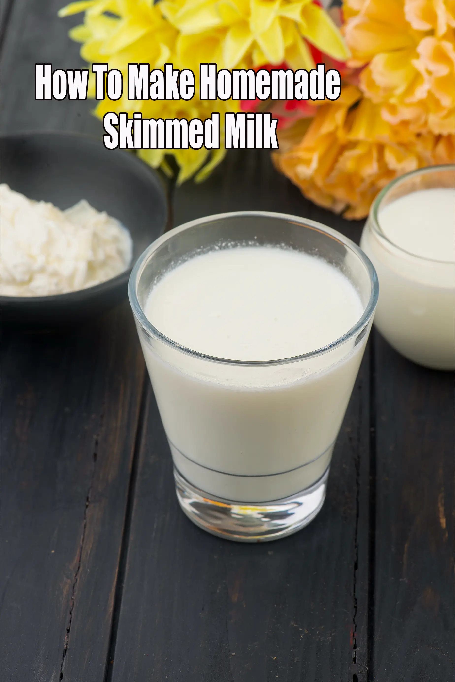 how to make skimmed milk recipe | how to make skim milk from whole milk | homemade skimmed milk |