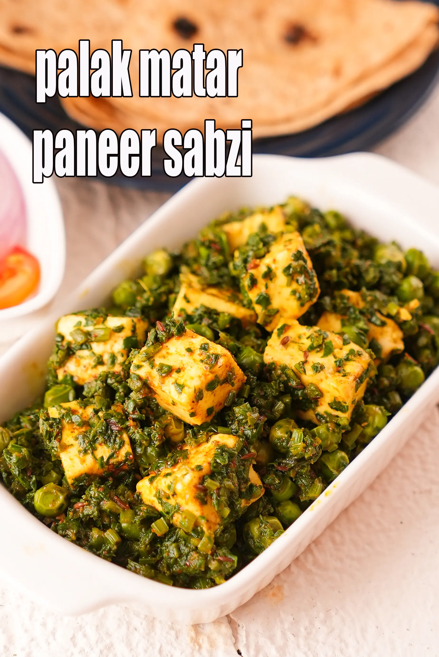 palak matar paneer sabzi recipe | palak matar paneer masala |