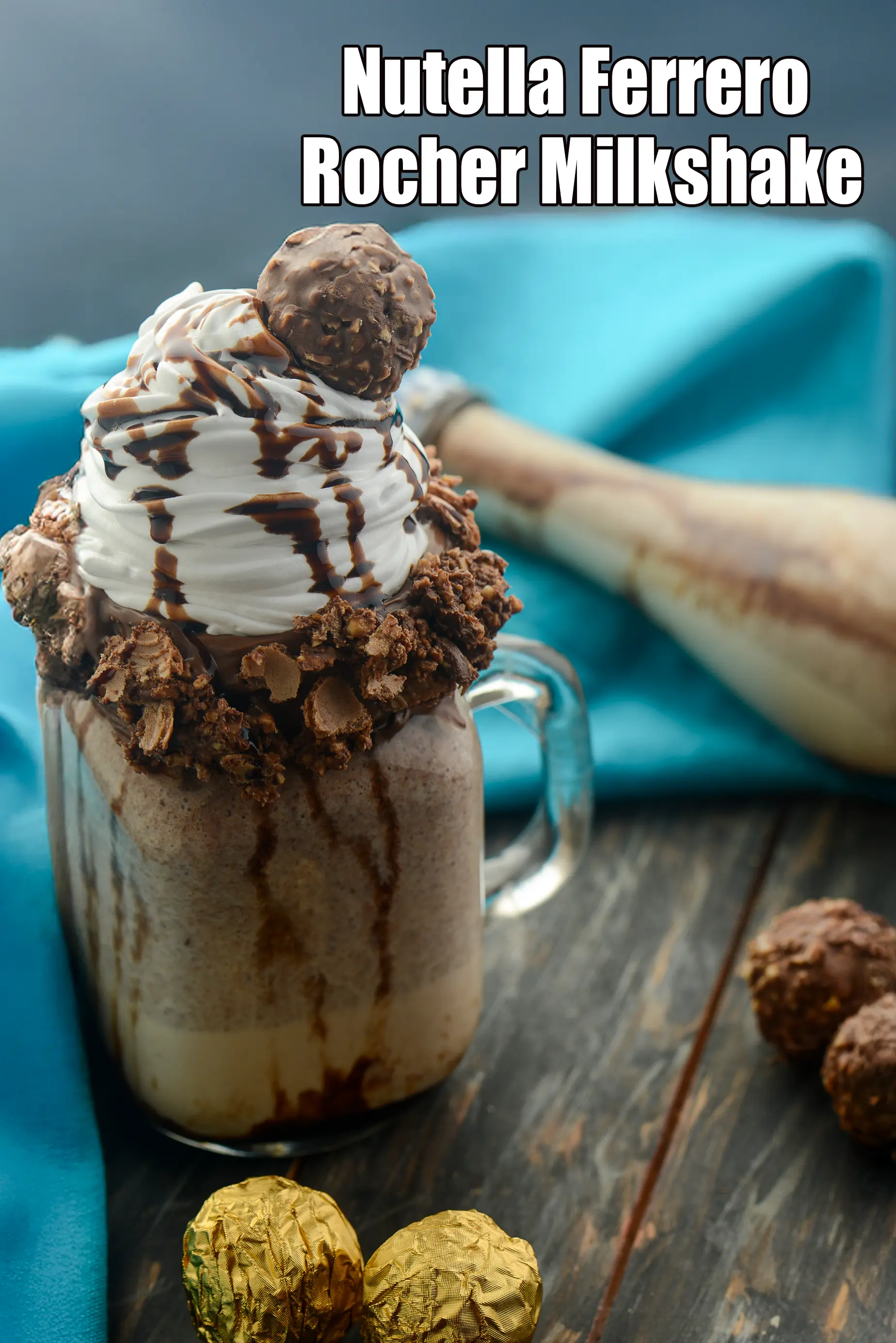 nutella ferroro rocher milkshake recipe | Indian style ferrero rocher Nutella milkshake |