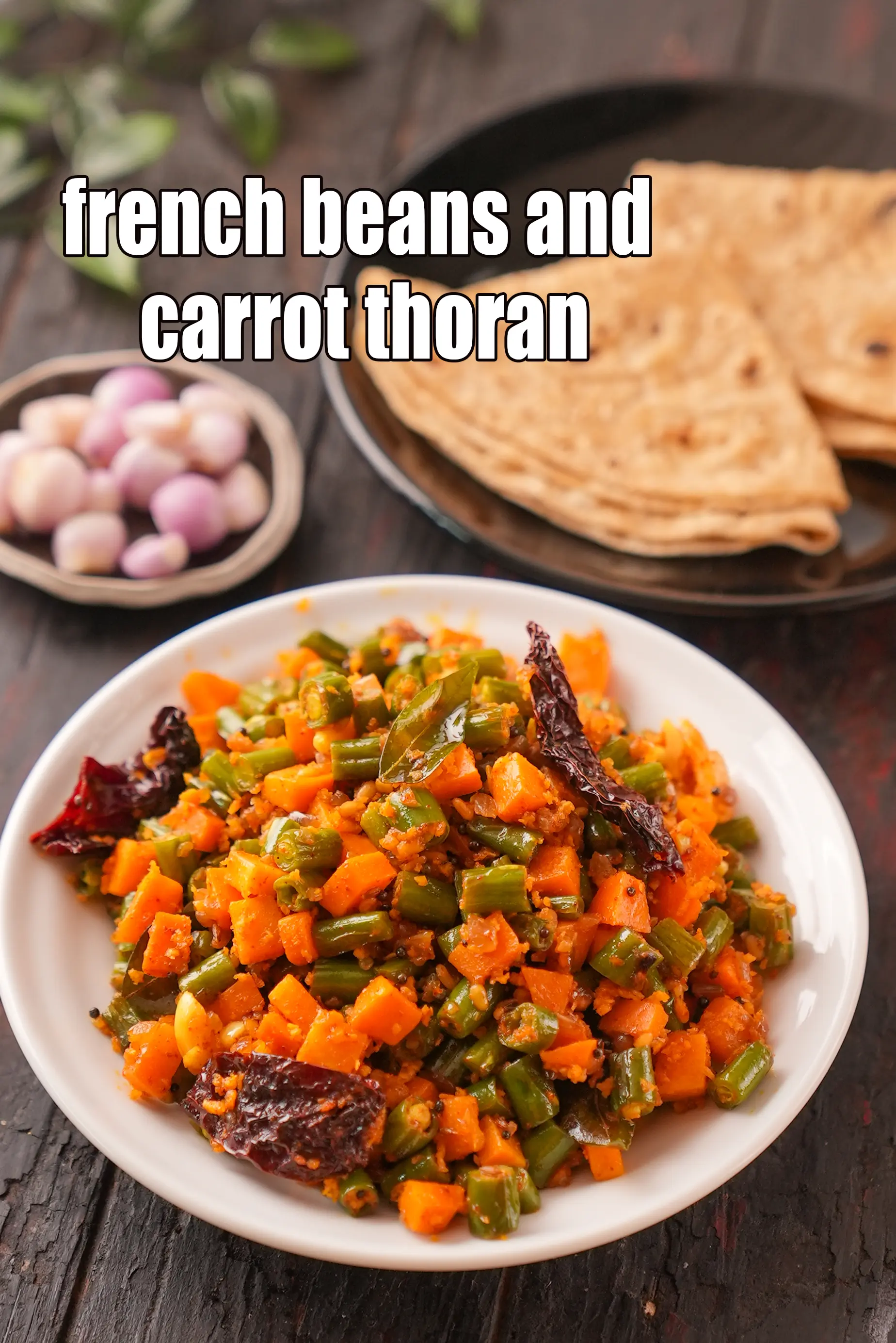 French beans and carrot thoran recipe | carrots beans thoran | Kerala style carrot thoran dry sabzi |