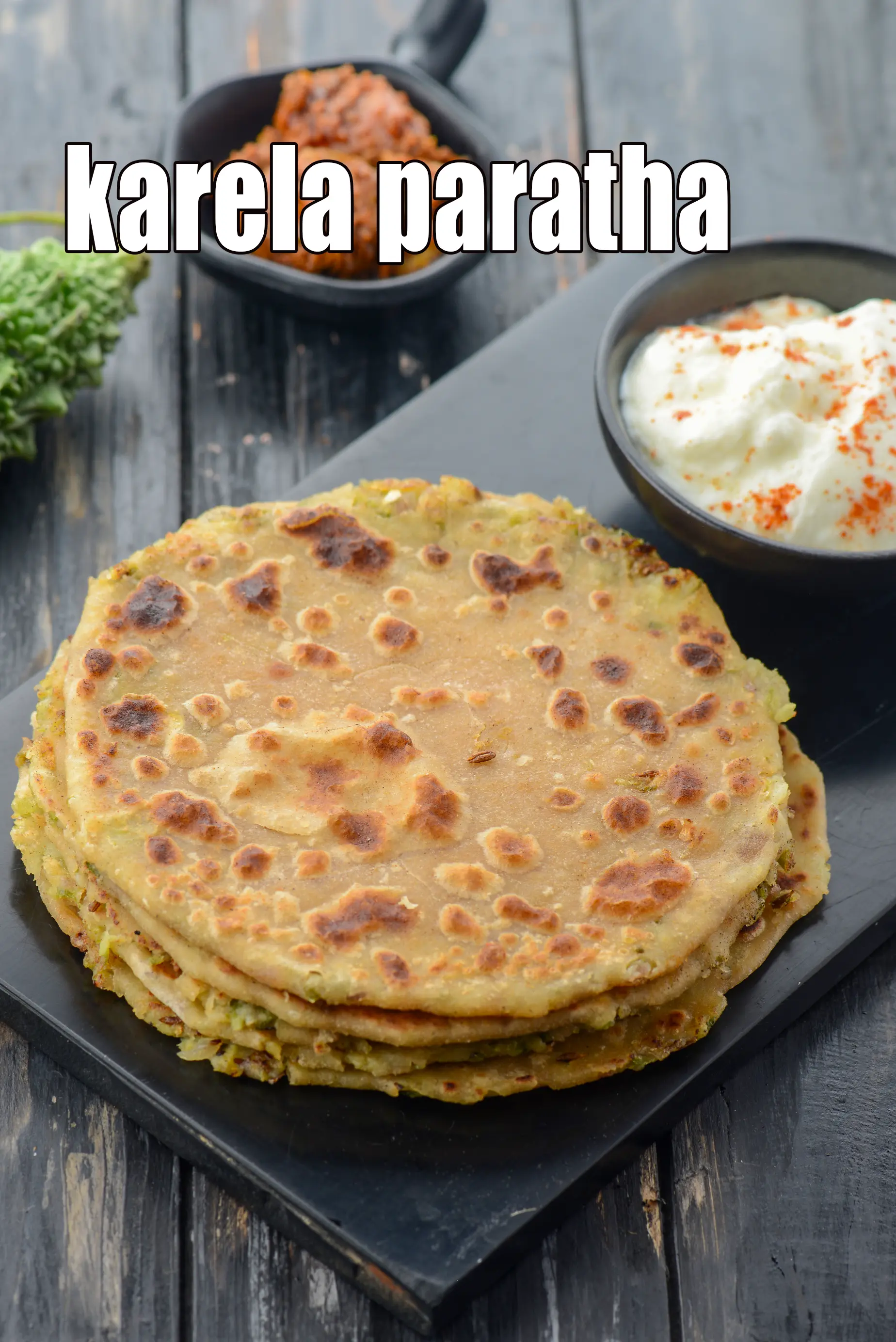 karela paratha recipe | Indian bitter gourd paratha | healthy stuffed karela paratha | karela paratha for diabetics |