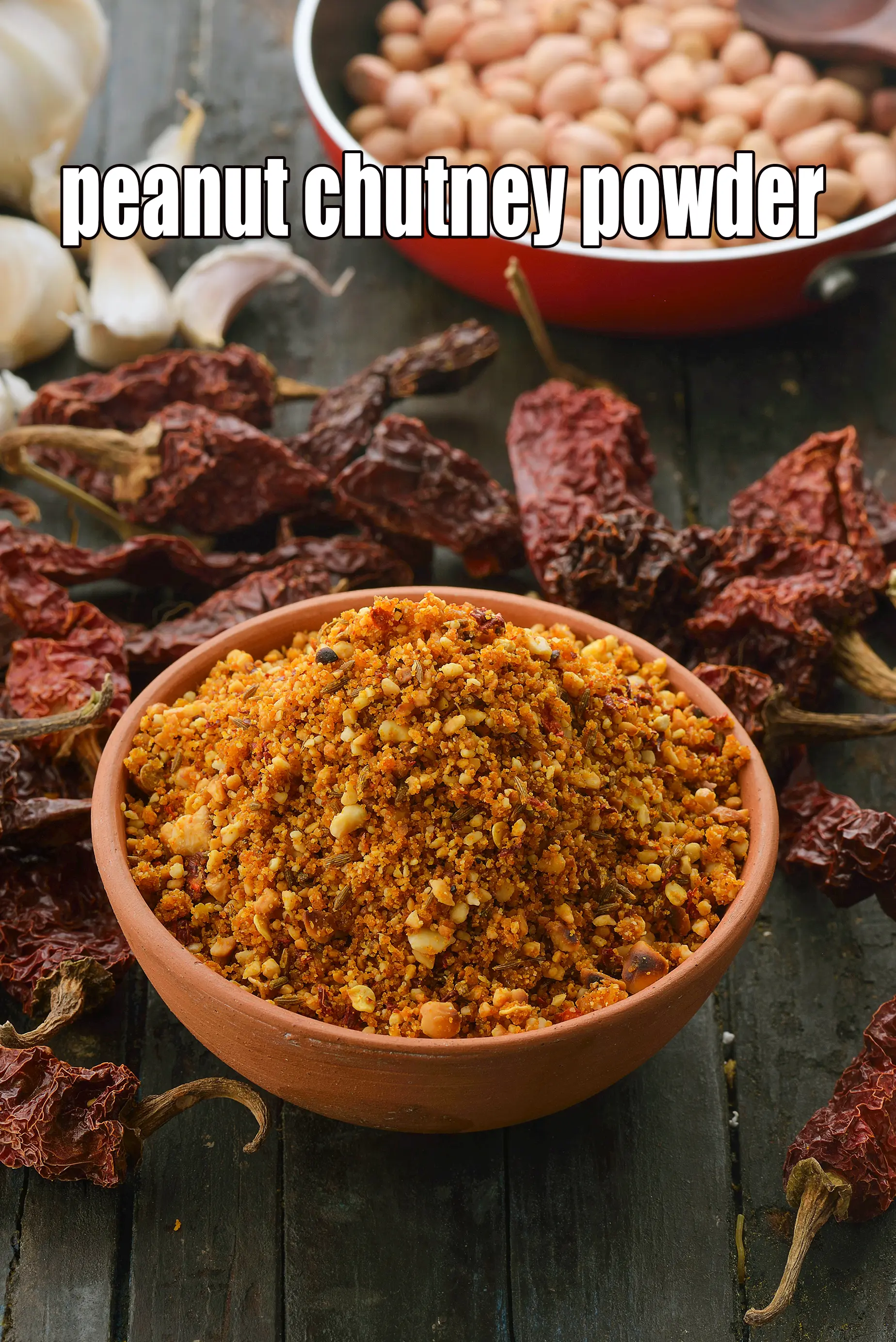 peanut chutney powder recipe | Maharashtrian shengdana chutney | shenga chutney pudi