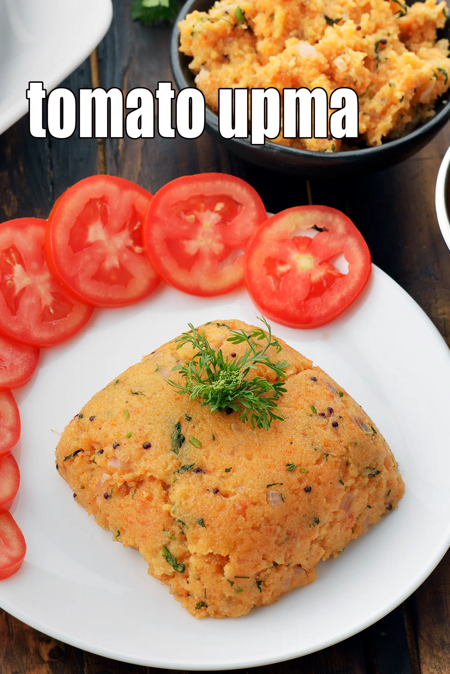 tomato upma recipe | tomato rava upma |
