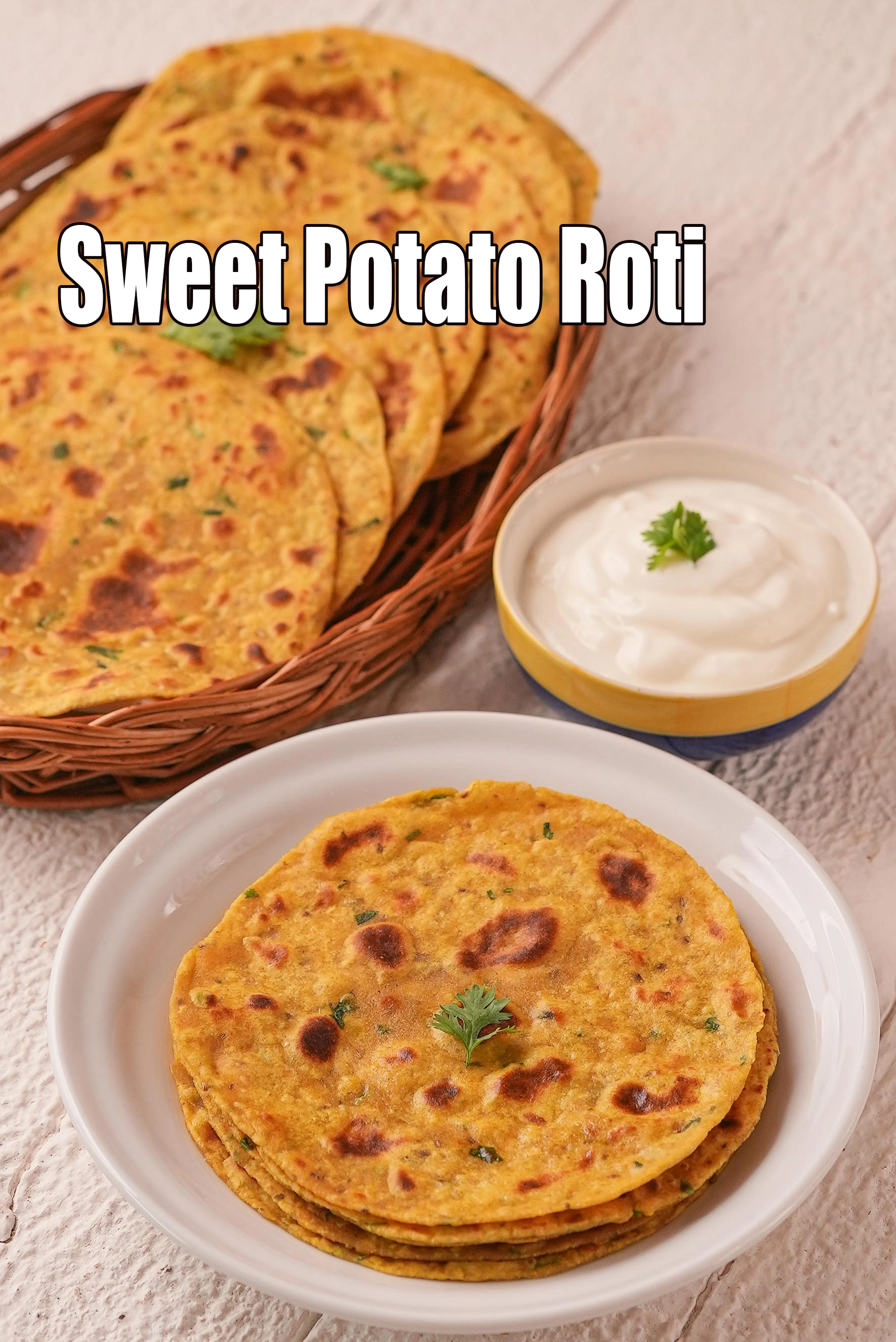 Sweet Potato Roti | Shakarkand Roti | Kids Sweet Potato Flatbread |  healthy Sweet Potato Wheat Roti |