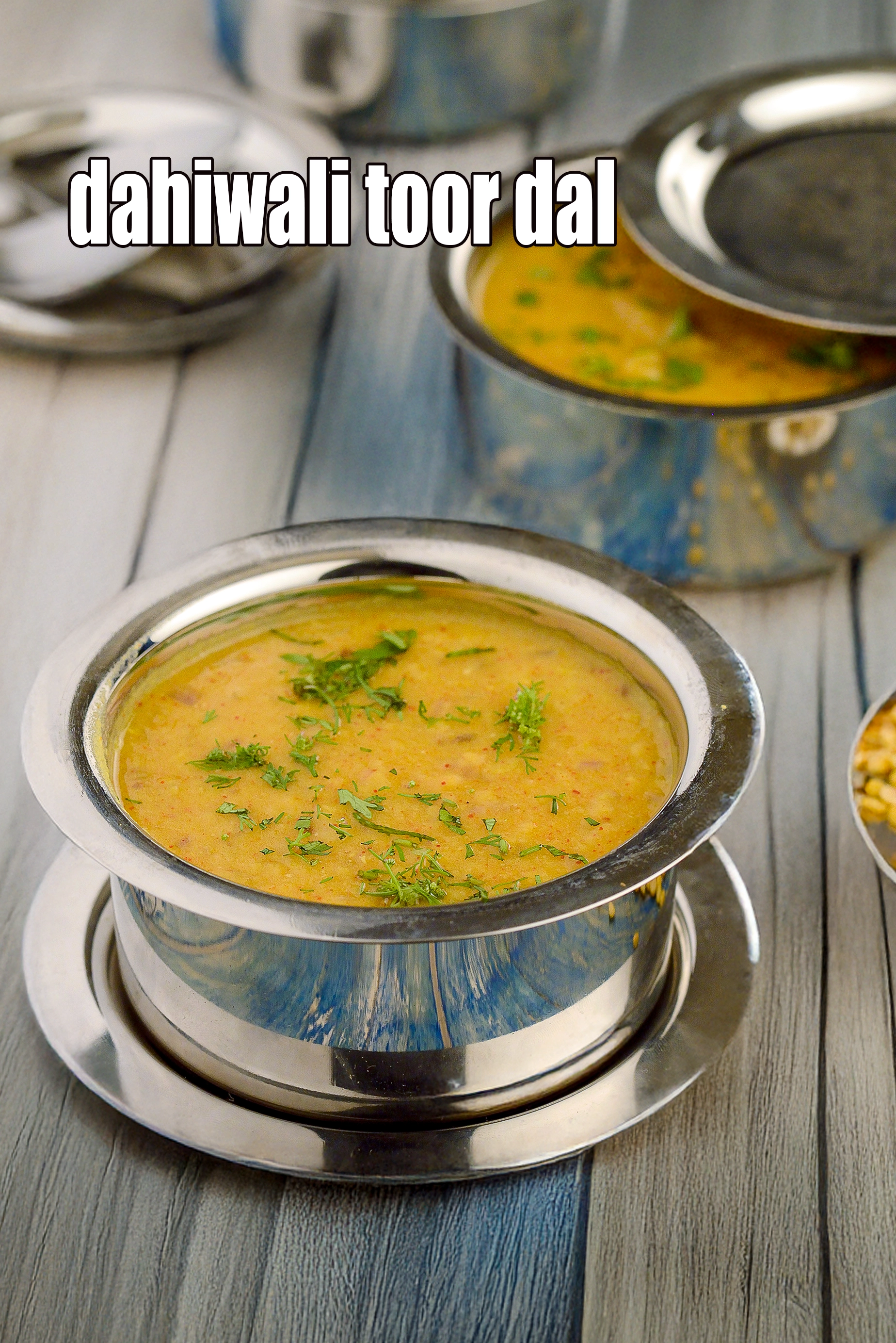 dahiwali toor dal recipe | healthy dahiwali tuwar dal | healthy toor dal | oil free toor dal |