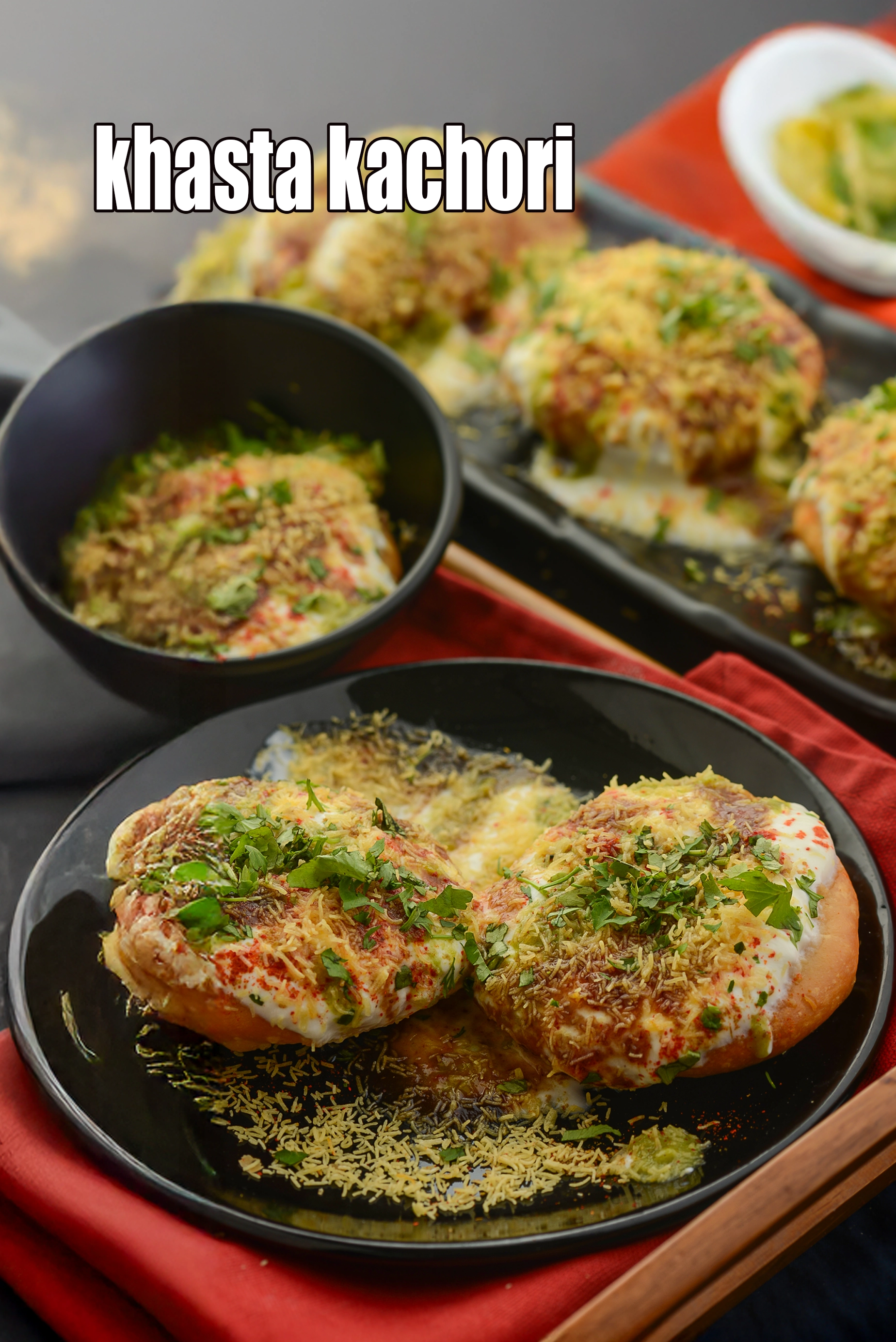 khasta kachori recipe | moong dal khasta kachori chaat |