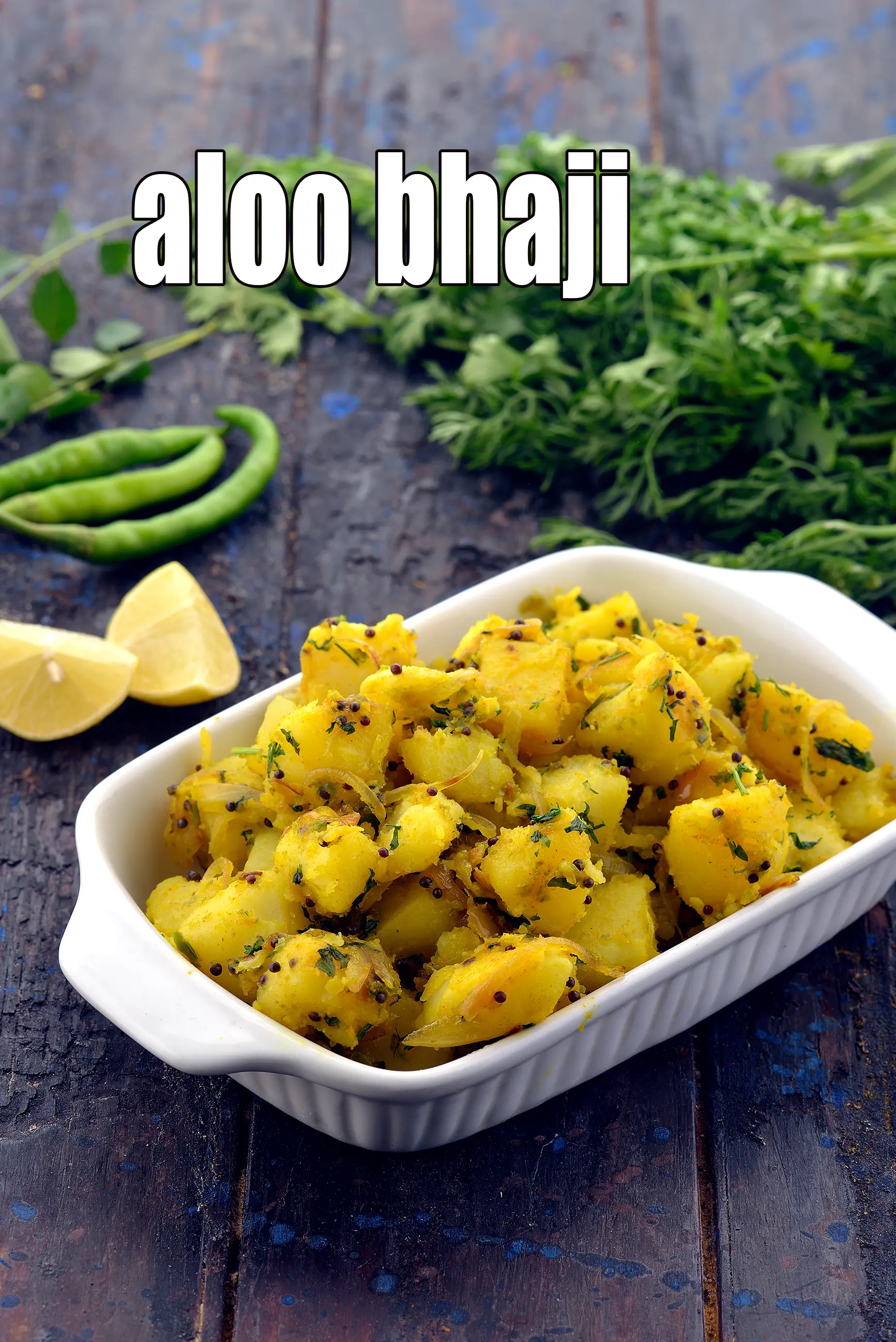 aloo bhaji recipe | aloo bhaji with puri | batatyachi bhaji |