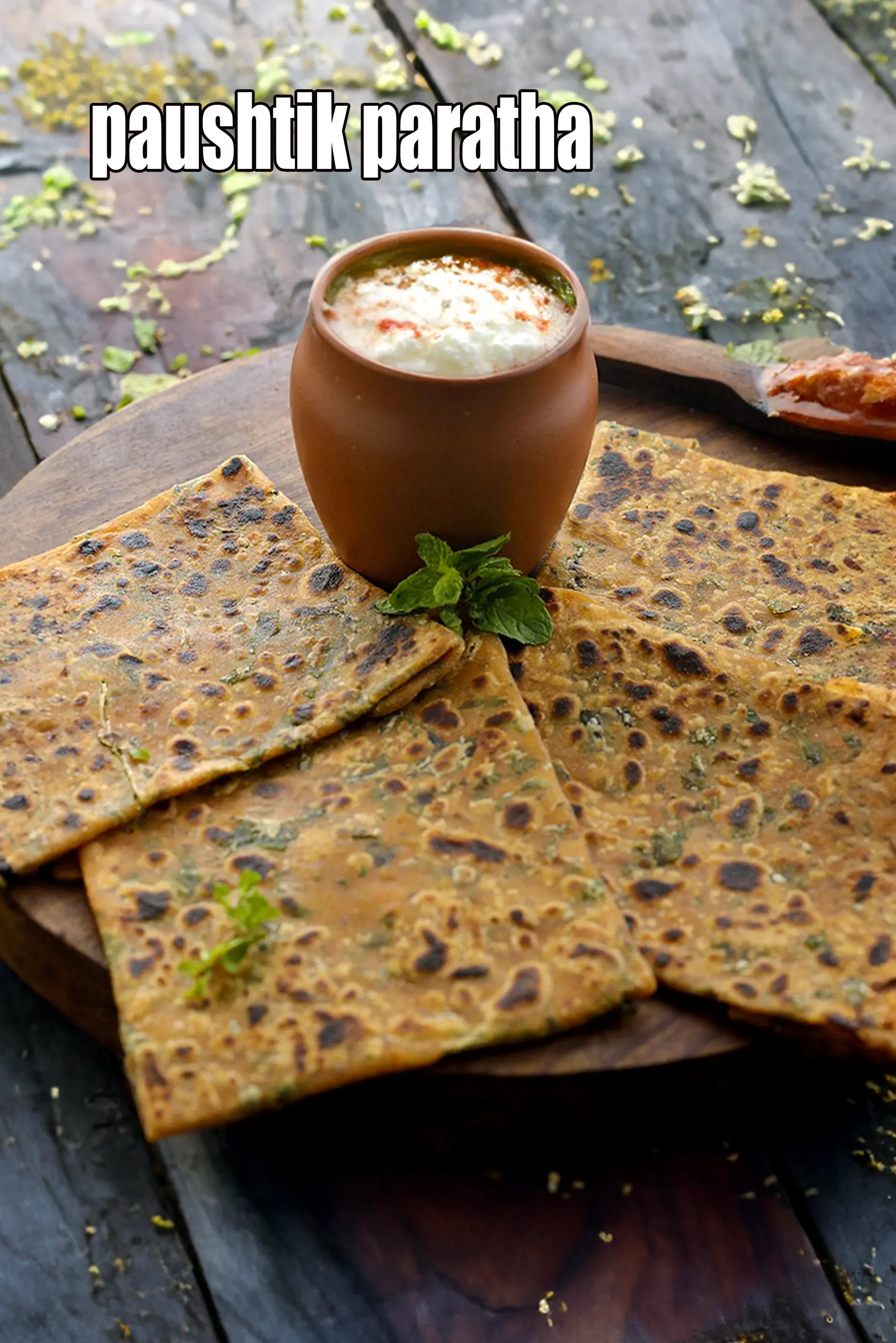 pudina paratha recipe | healthy mint paratha | Punjabi pudina paratha |