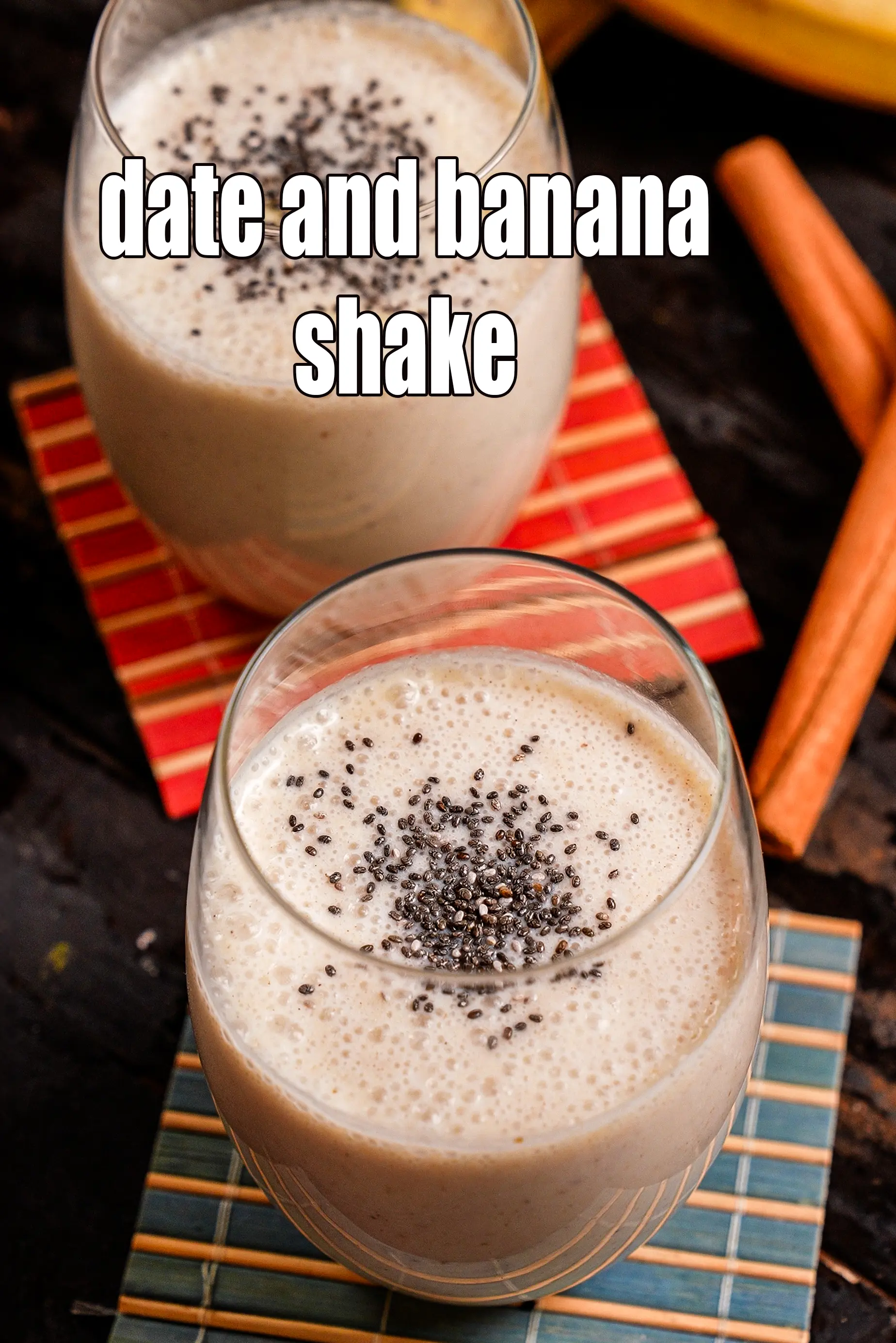 date and banana shake recipe | acidity friendly  date banana shake | no sugar banana date shake |