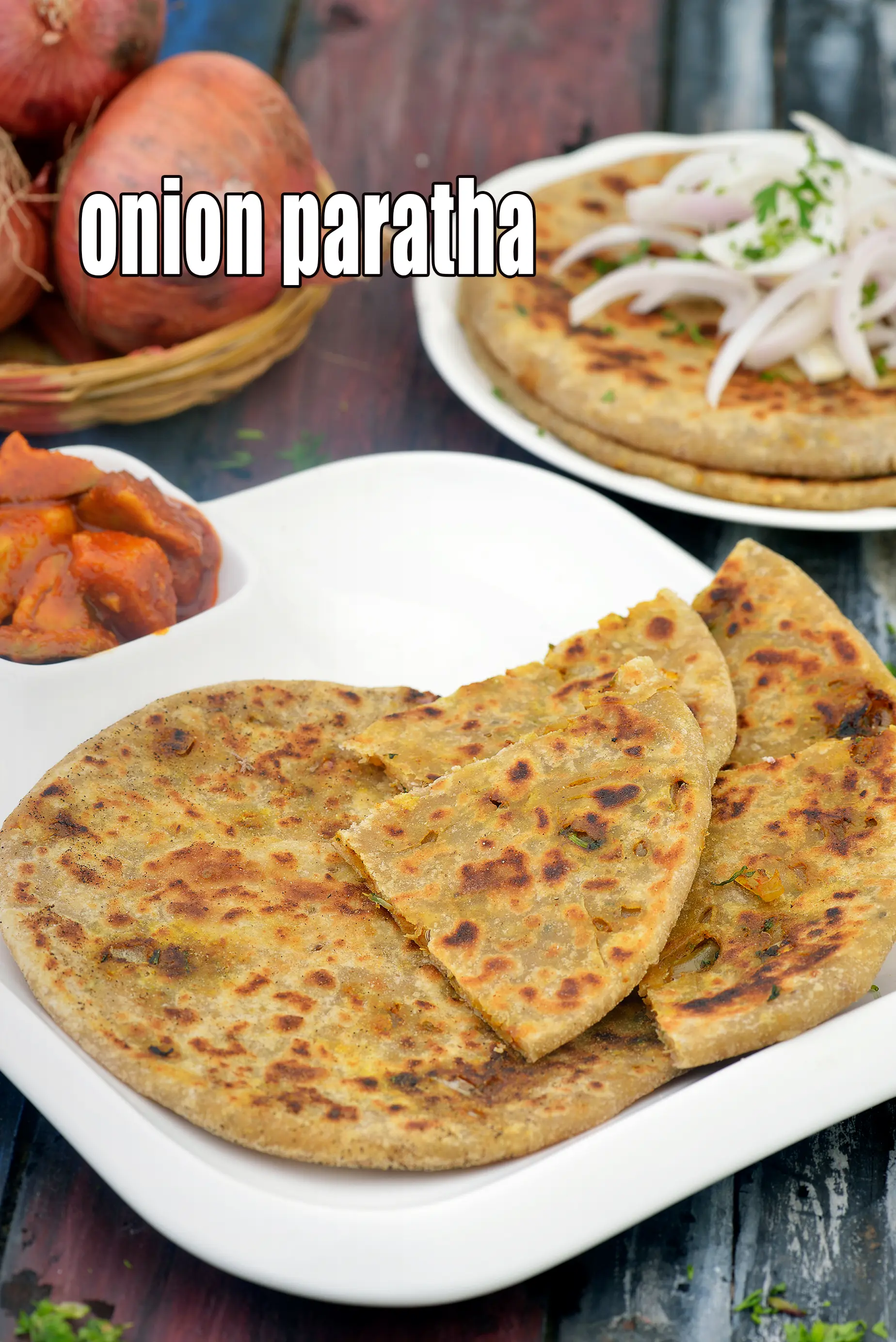 onion paratha recipe | pyaz ka paratha | Punjabi pyaaz ka paratha | Indian style stuffed onion paratha |