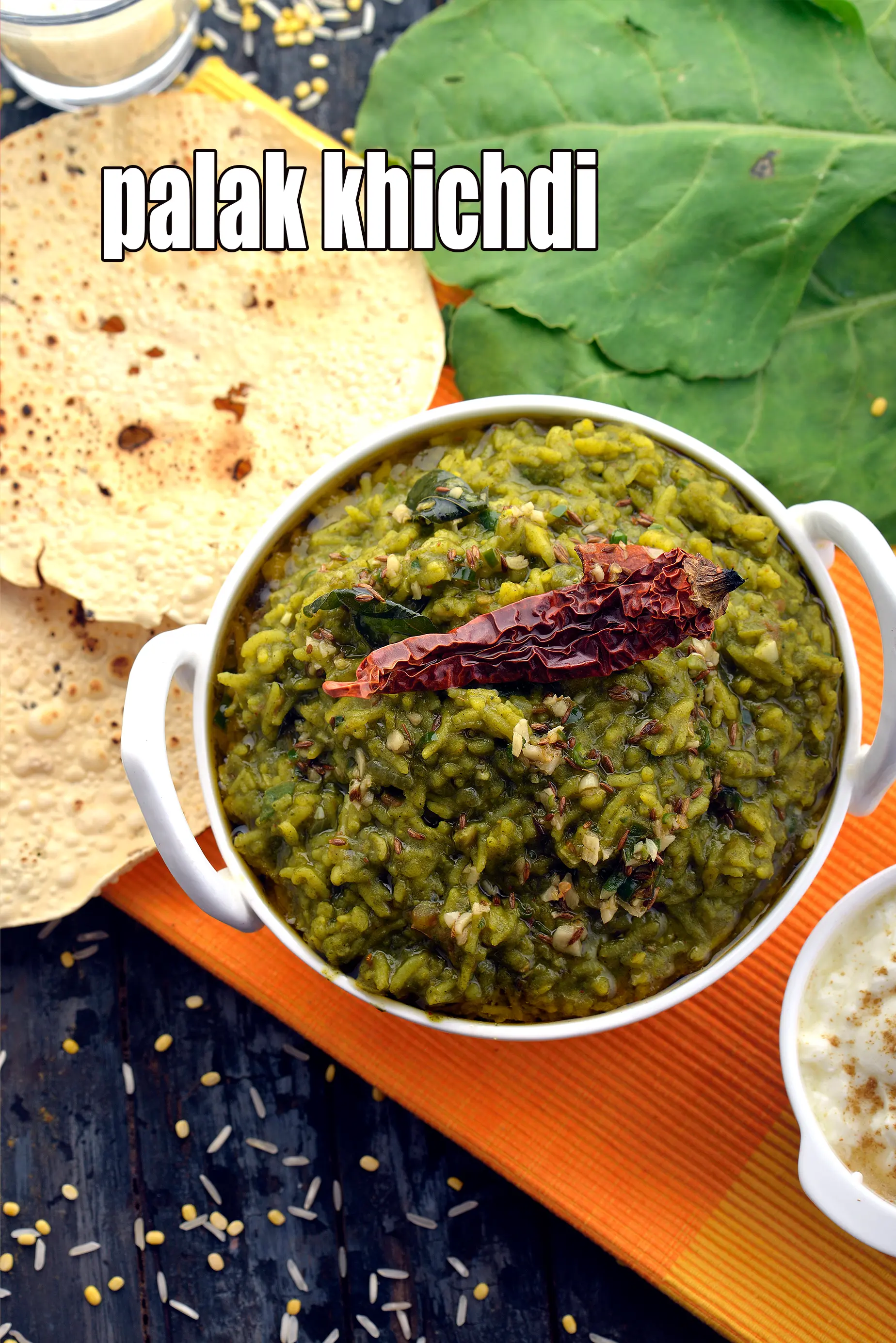 palak khichdi | palak dal khichdi | how to make palak khichdi |