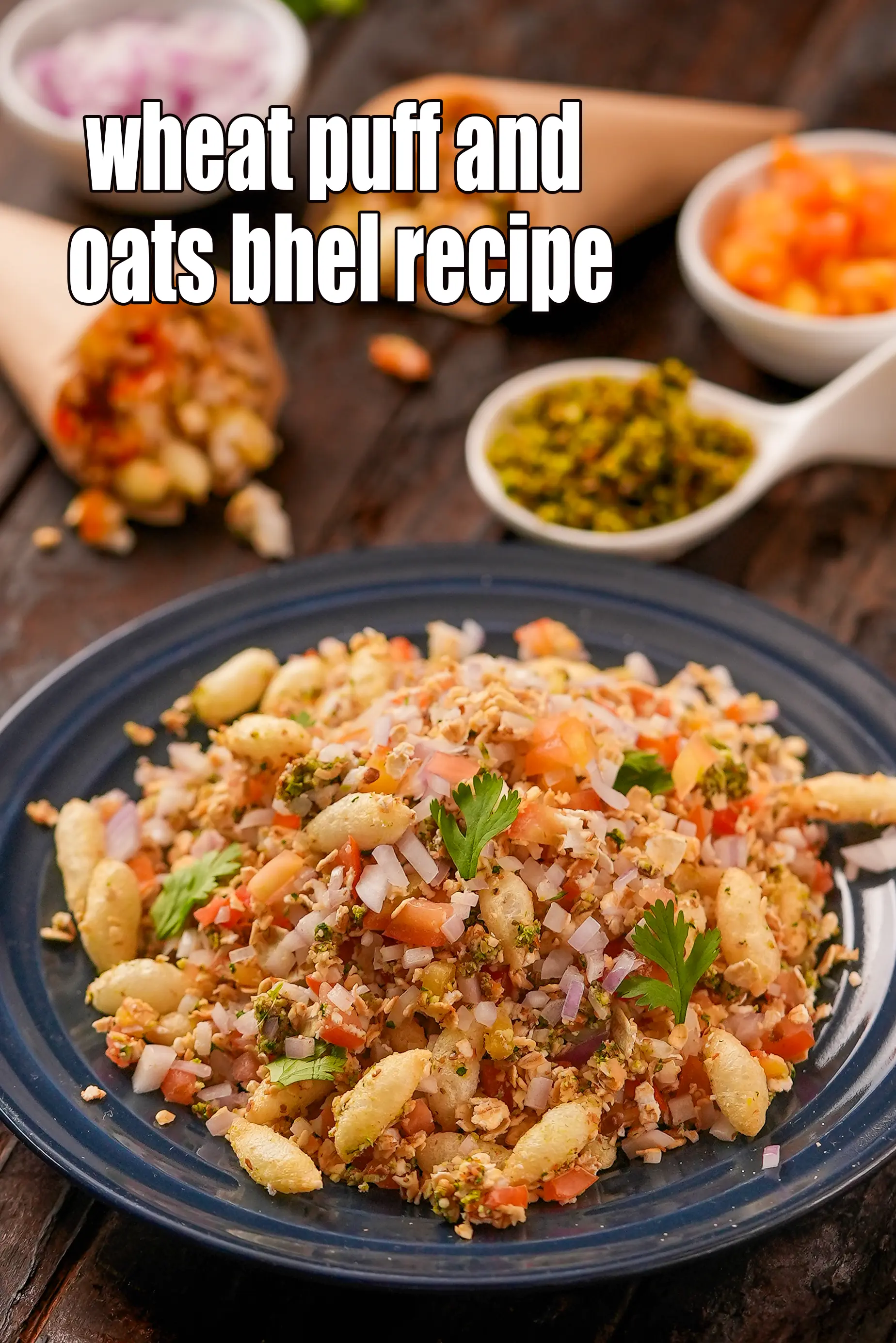 wheat puff and oats bhel recipe | oats and wheat puff bhel for chronic kidney disease | nutritious bhel recipe |