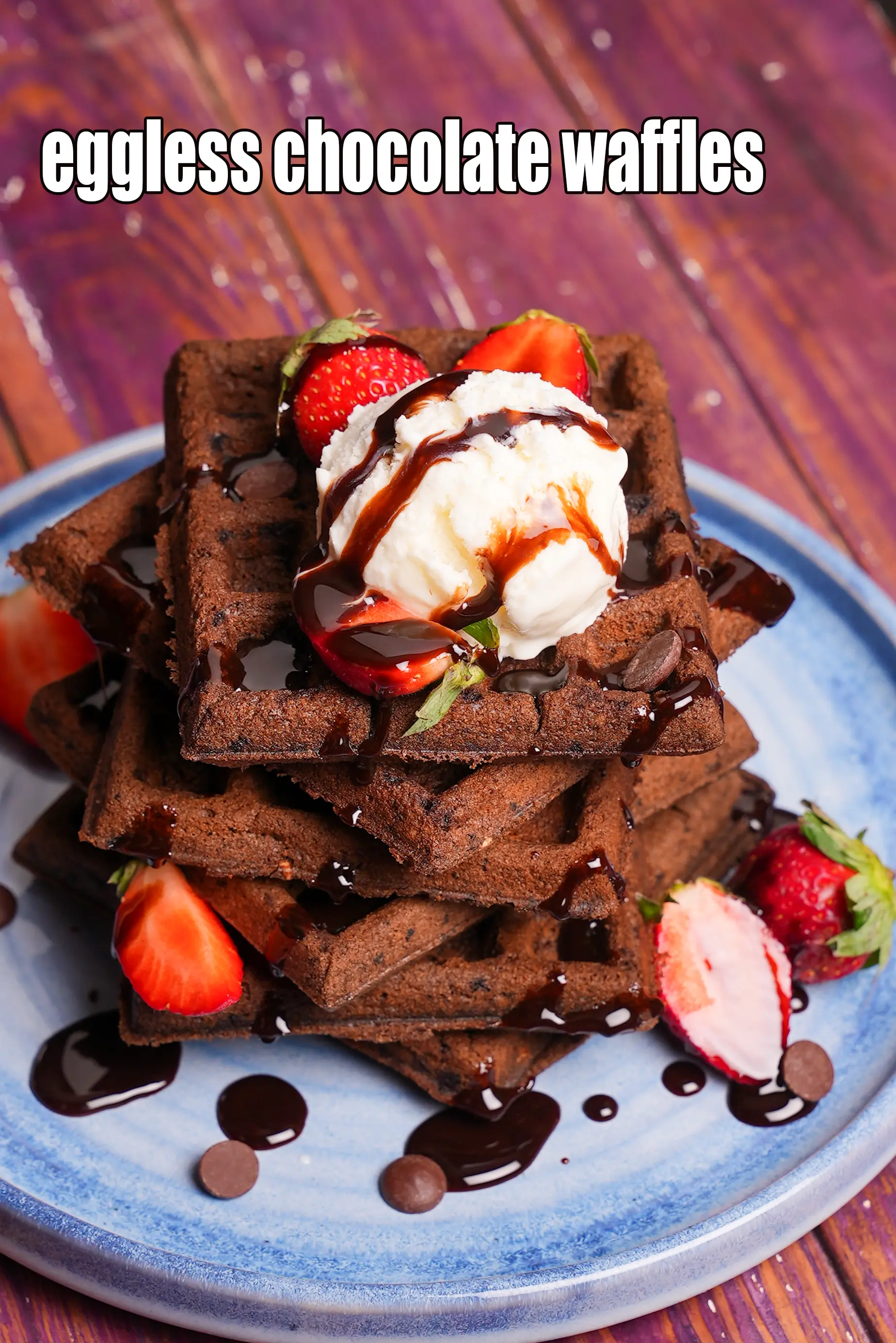 Waffles recipe, Homemade Eggless Waffle Recipe
