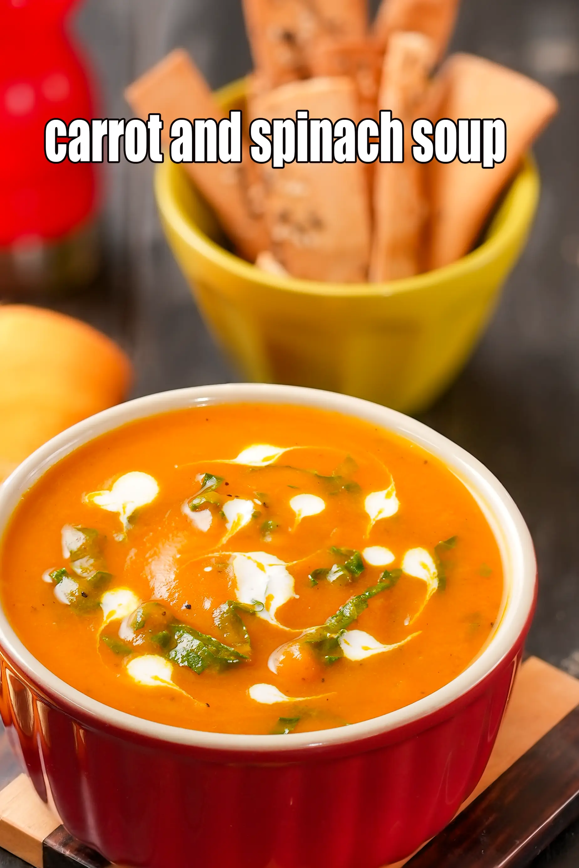 carrot and spinach soup recipe | carrot spinach soup for anorexia | kids
