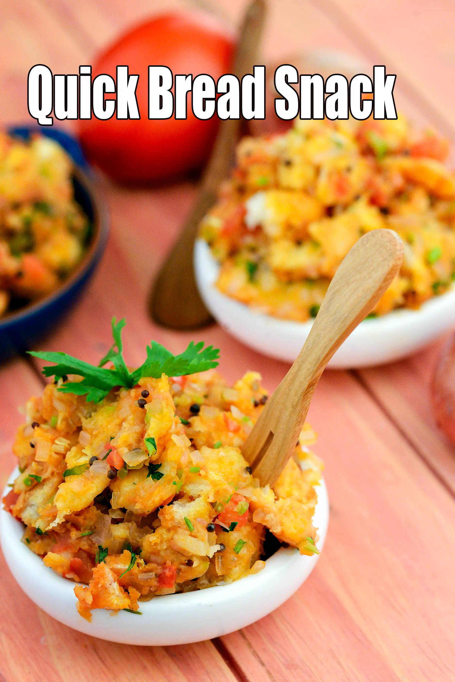 Quick Bread Snack recipe, Indian Bread Snack Recipe