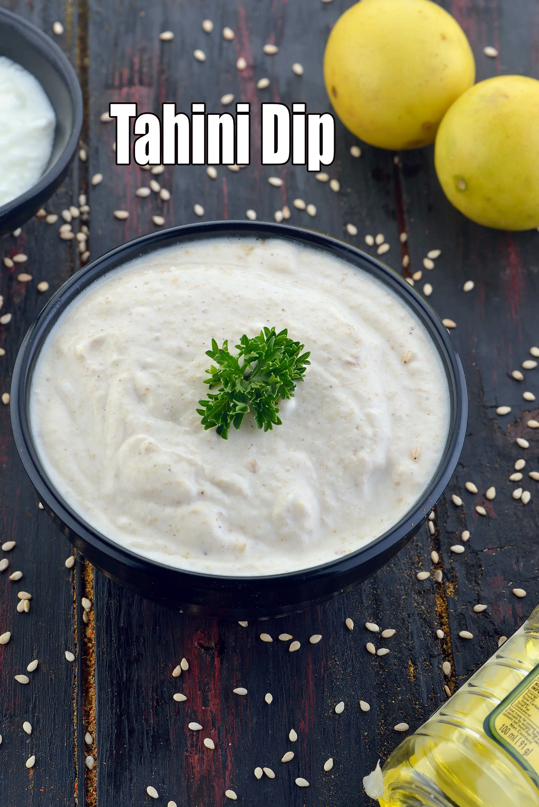 Tahini Dip recipe |  Lebanese Tahini Dip | Yogurt Tahini Dip |
