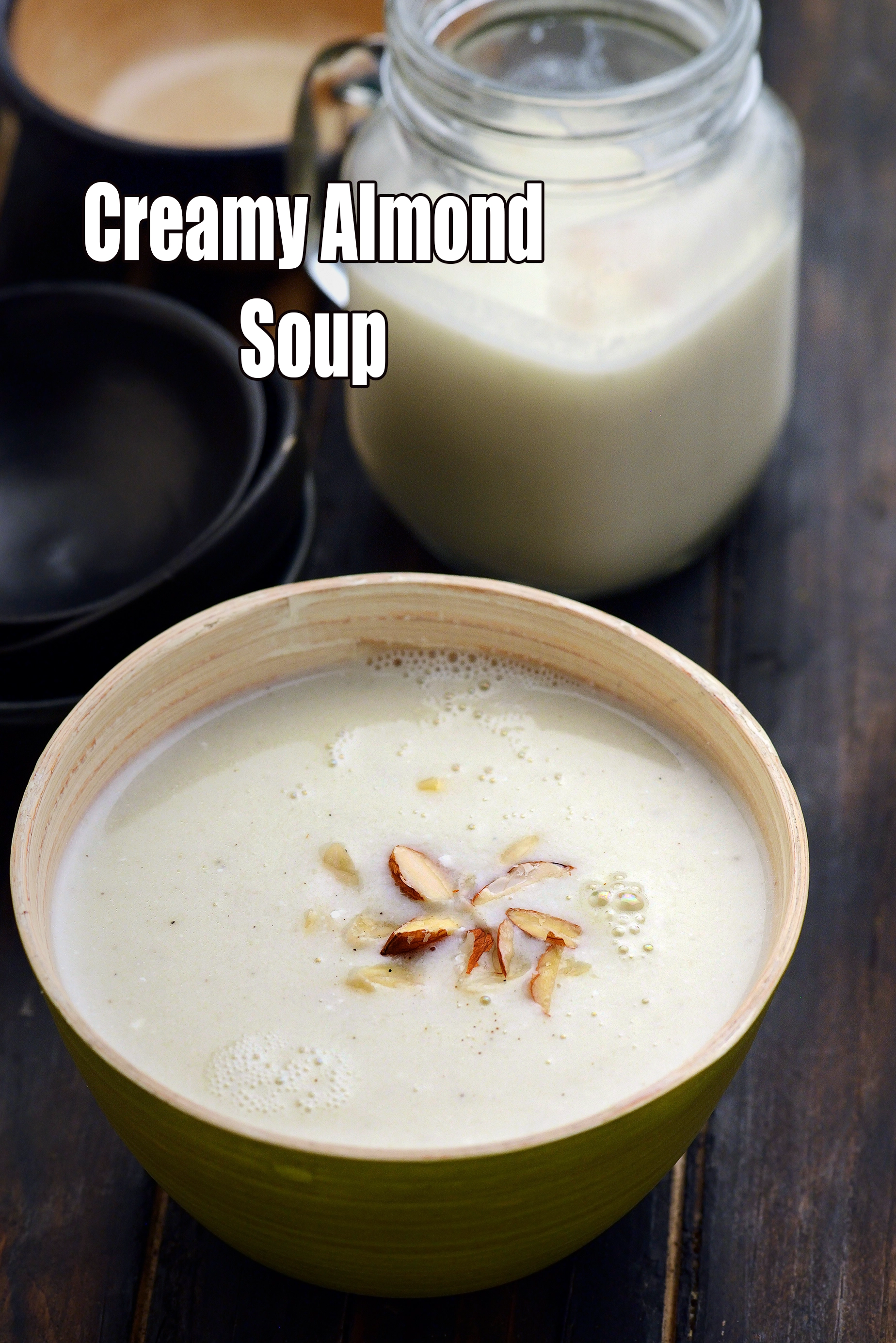 Creamy Almond Soup recipe, Soup Recipes | Salad Recipes